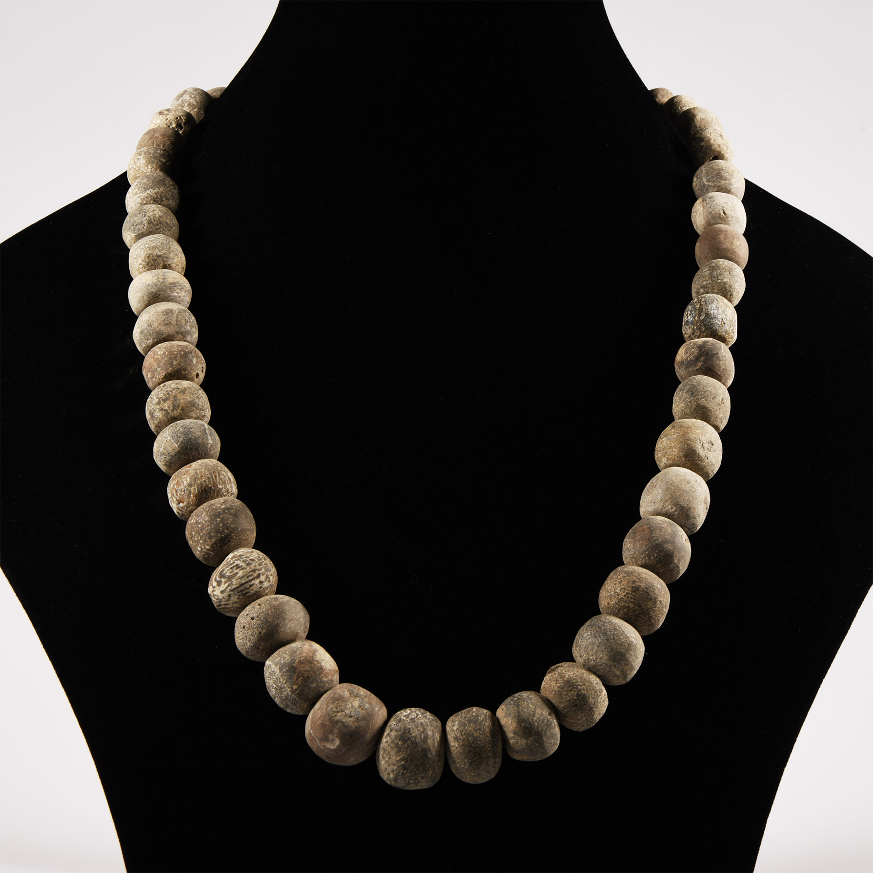 Natural History - Woolly Mammoth Bone Bead Necklace String