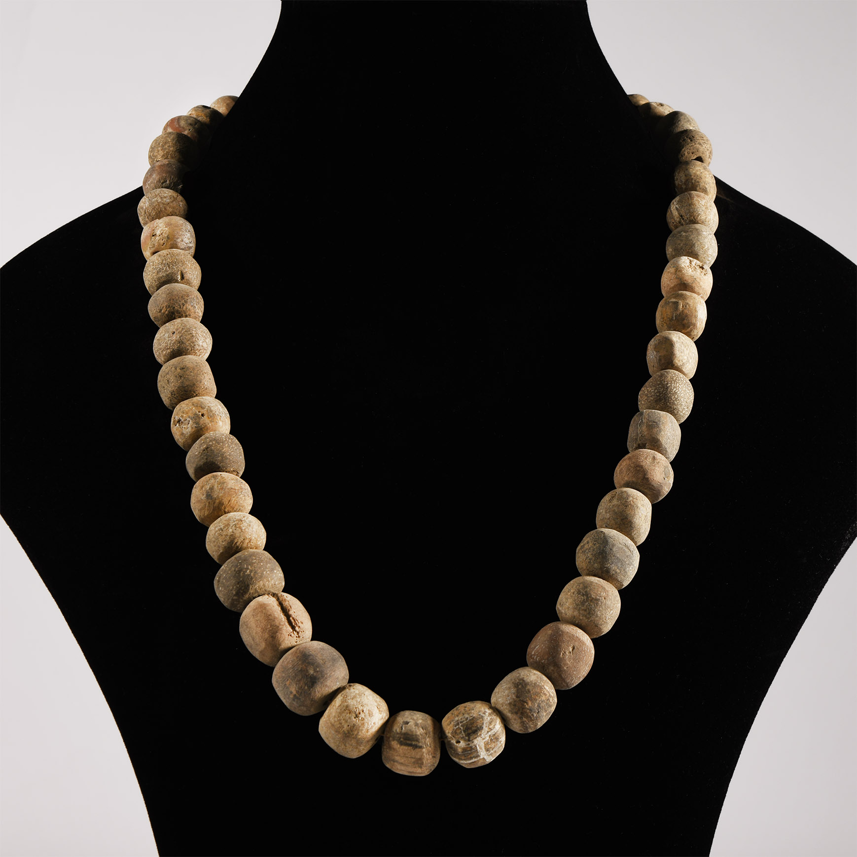 Natural History - Woolly Mammoth Bone Bead Necklace String