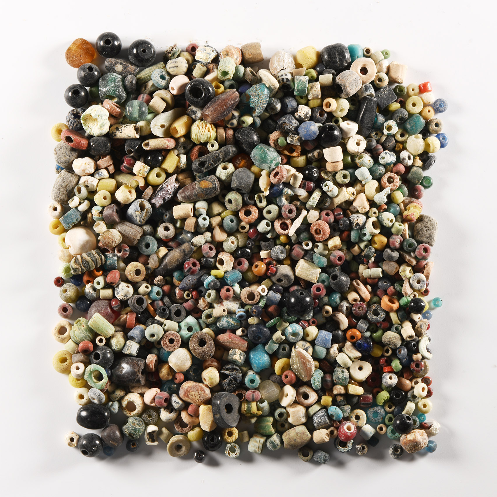 Roman and Other Glass and Stone Bead Group