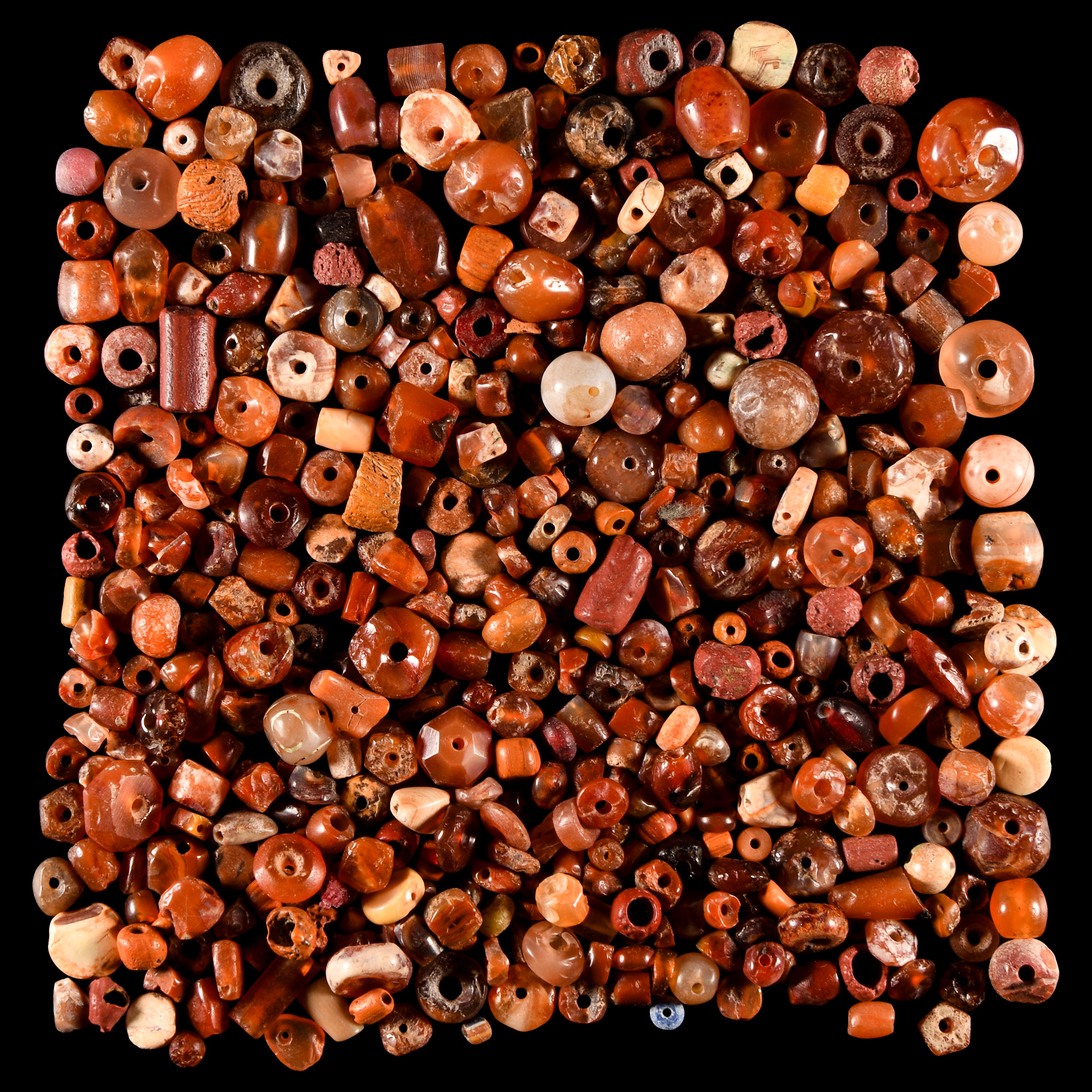 Western Asiatic Carnelian and Other Bead Collection