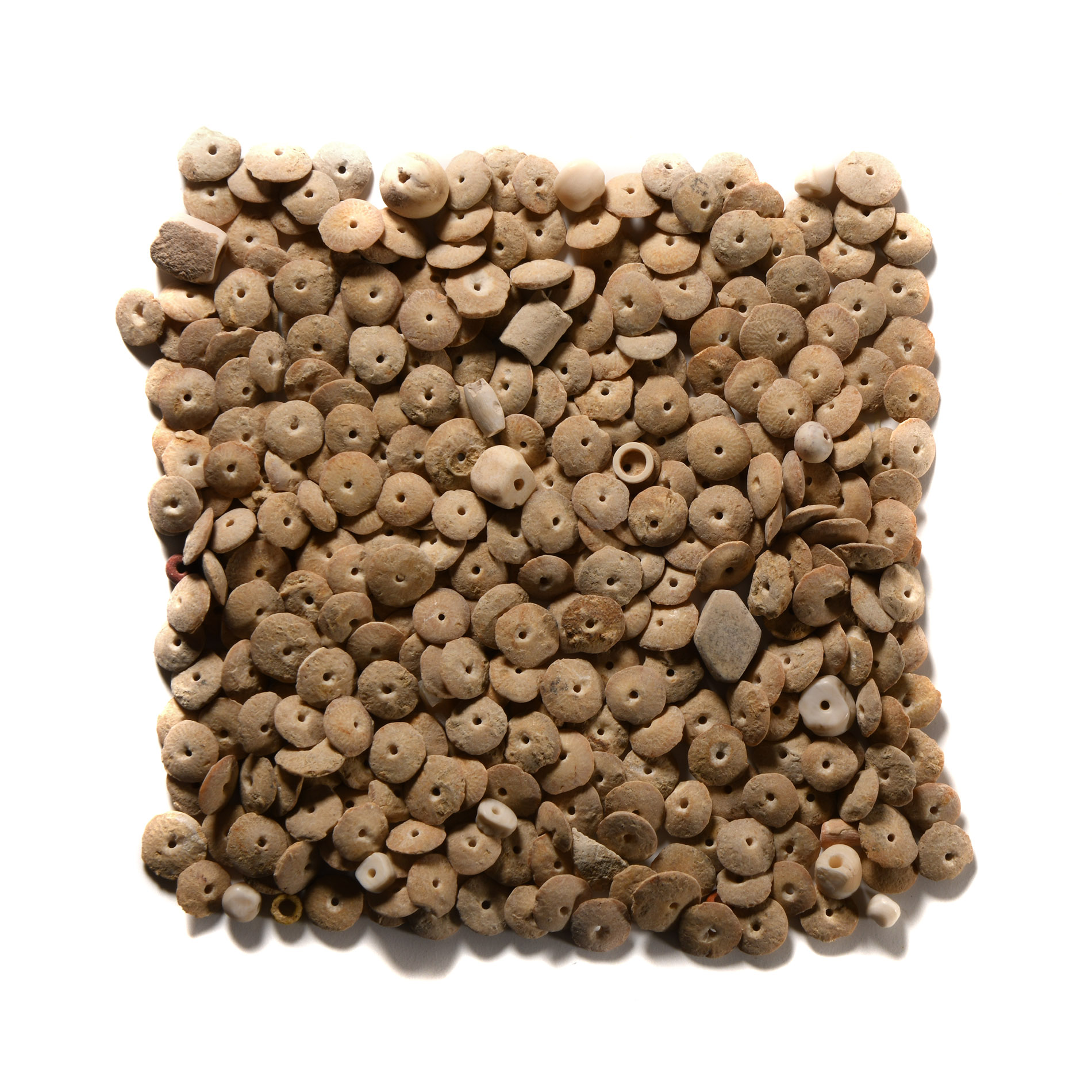 Mesopotamian Alabaster Disc Beads