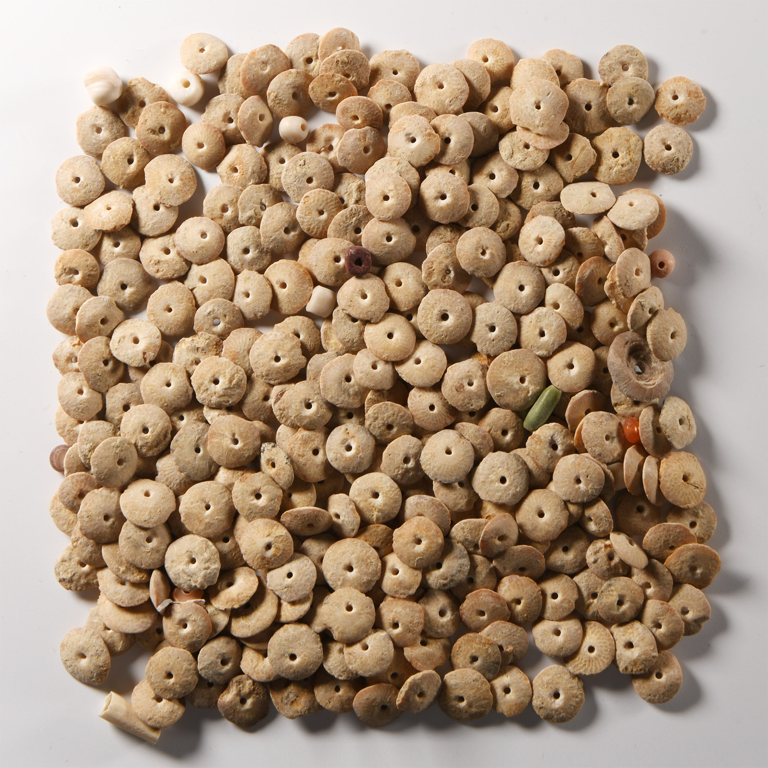 Mesopotamian Alabaster Lenticular Necklace Bead Group