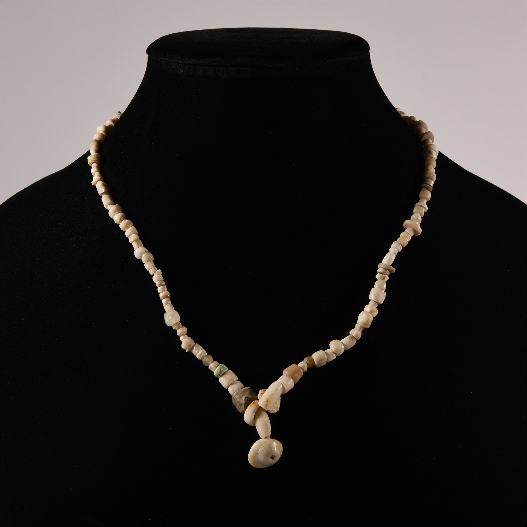 Western Asiatic Stone and Shell Bead Necklace