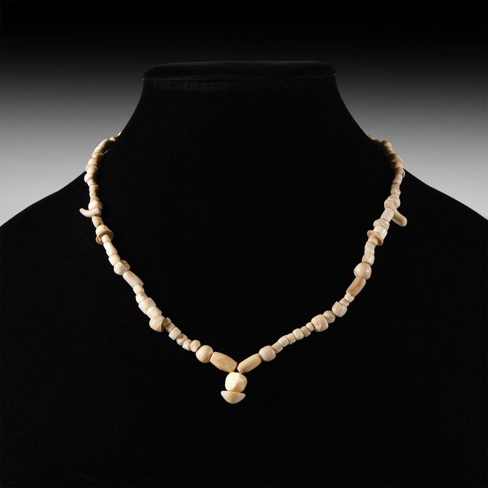 Western Asiatic Stone and Other Bead Necklace