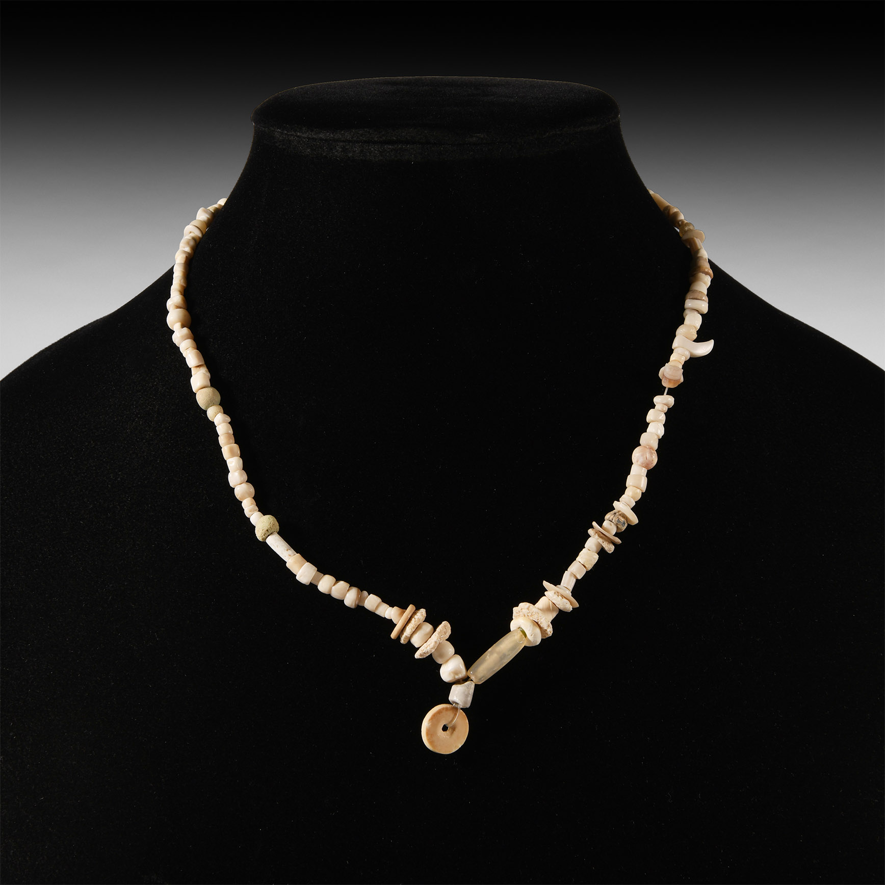 Western Asiatic Stone and Other Bead Necklace
