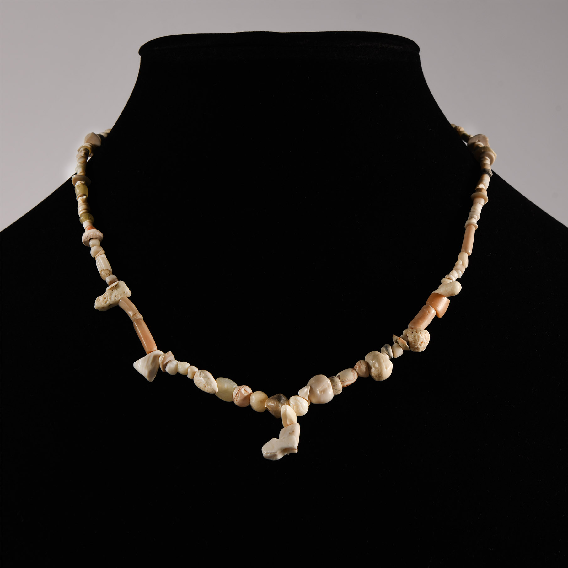 Western Asiatic Stone and Other Bead Necklace