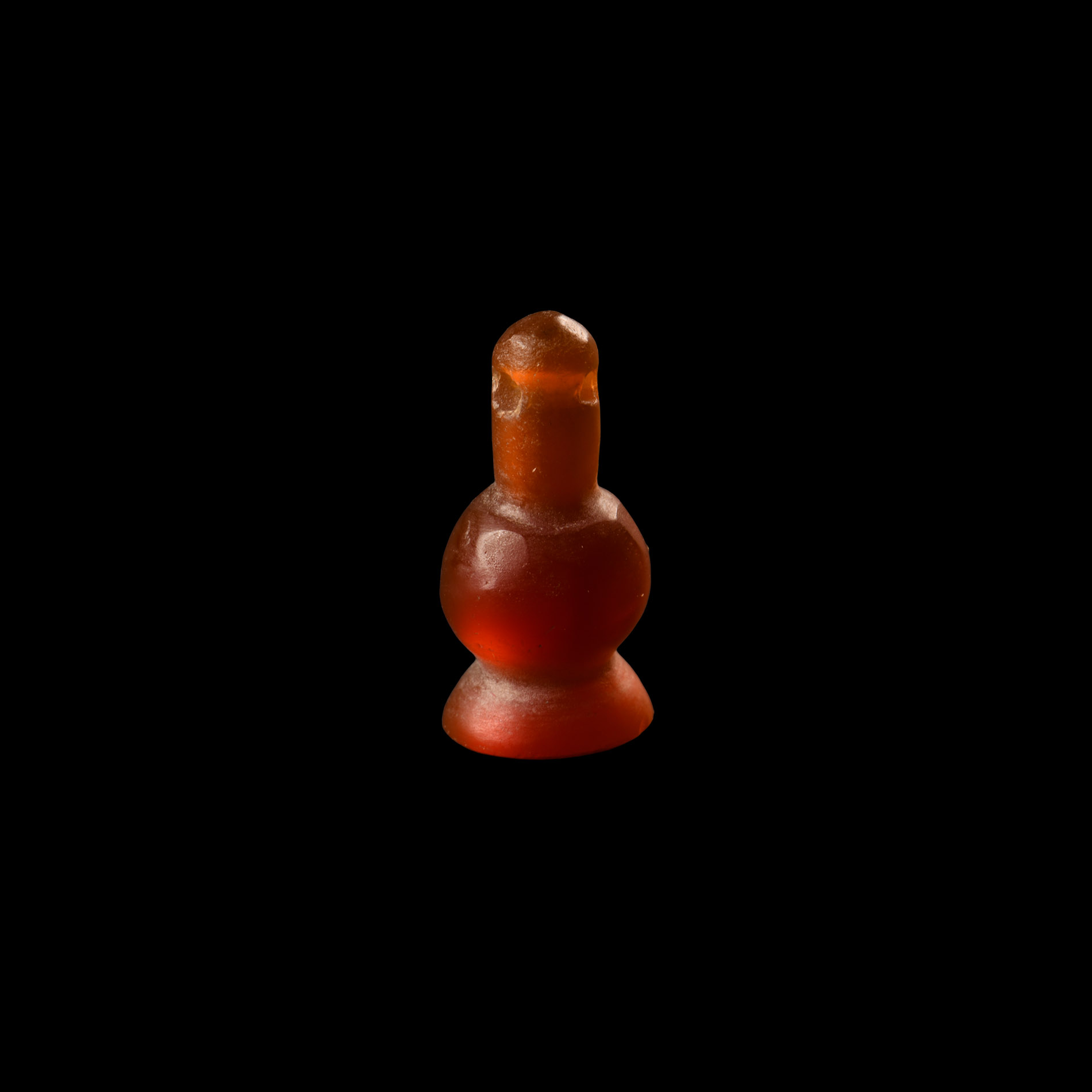 Egyptian Carnelian Poppy Head Amulet