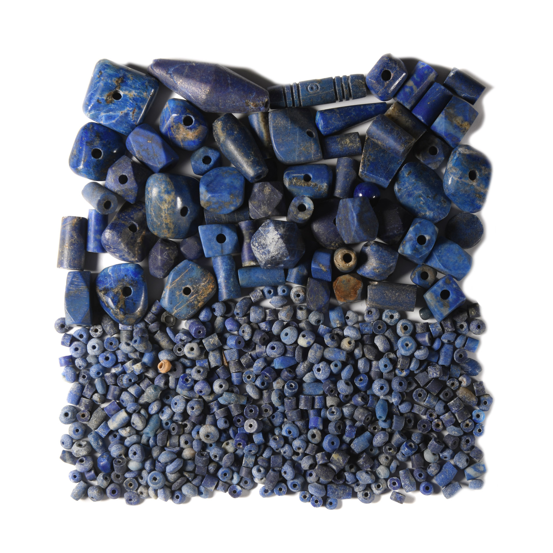 Western Asiatic Lapis Lazuli Necklace Bead Collection