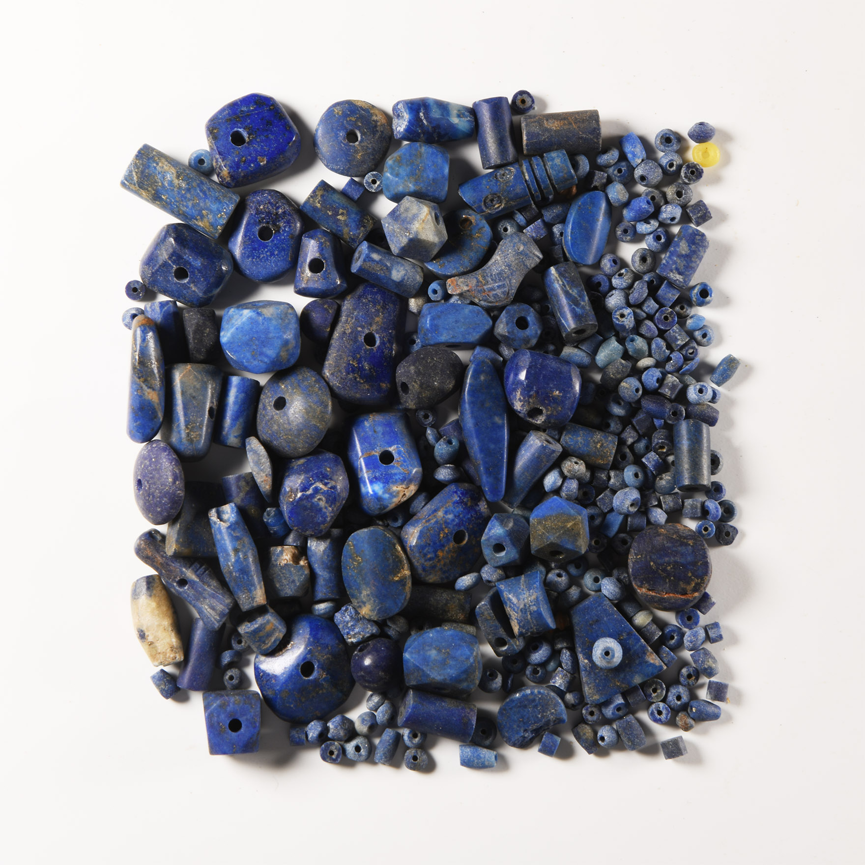 Western Asiatic Lapis Lazuli Necklace Bead Collection