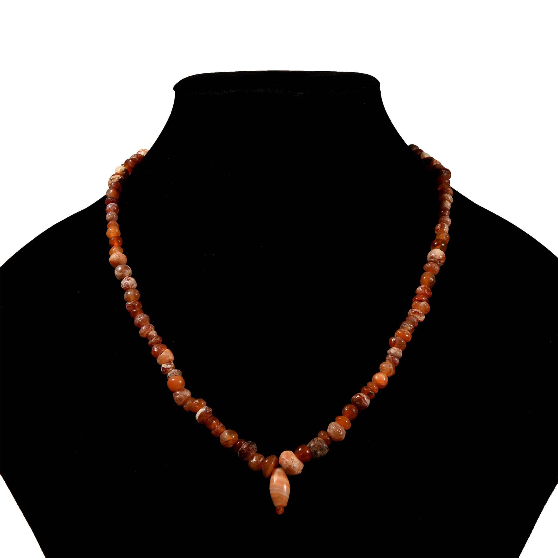 Western Asiatic Carnelian Bead Necklace String