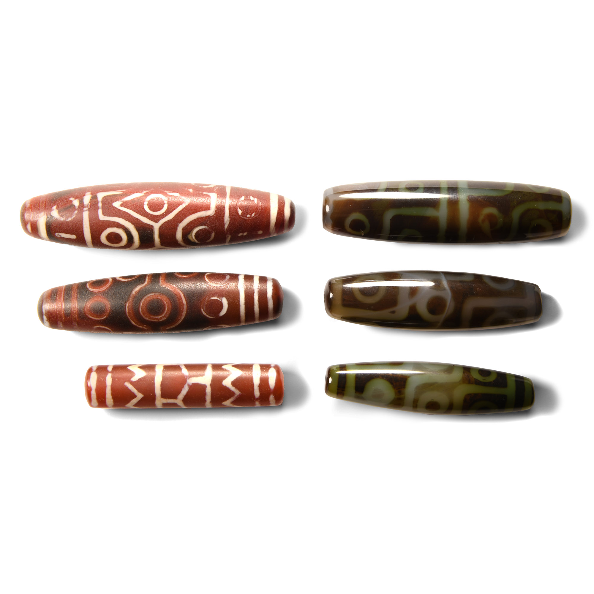 Tibetan Style Glass Eye Bead Group