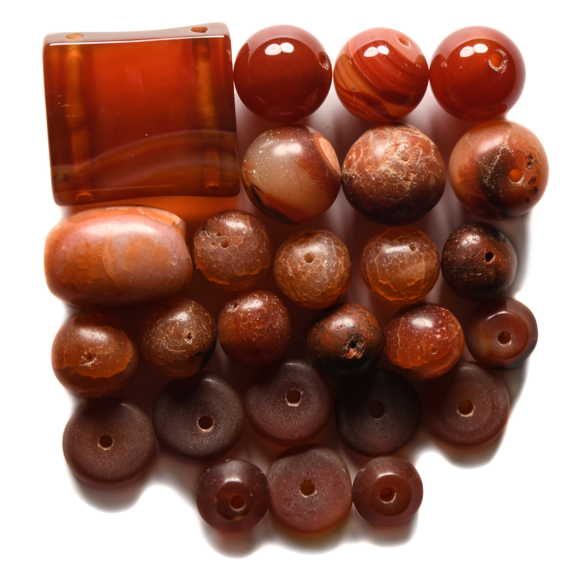 Carnelian Necklace Bead Group