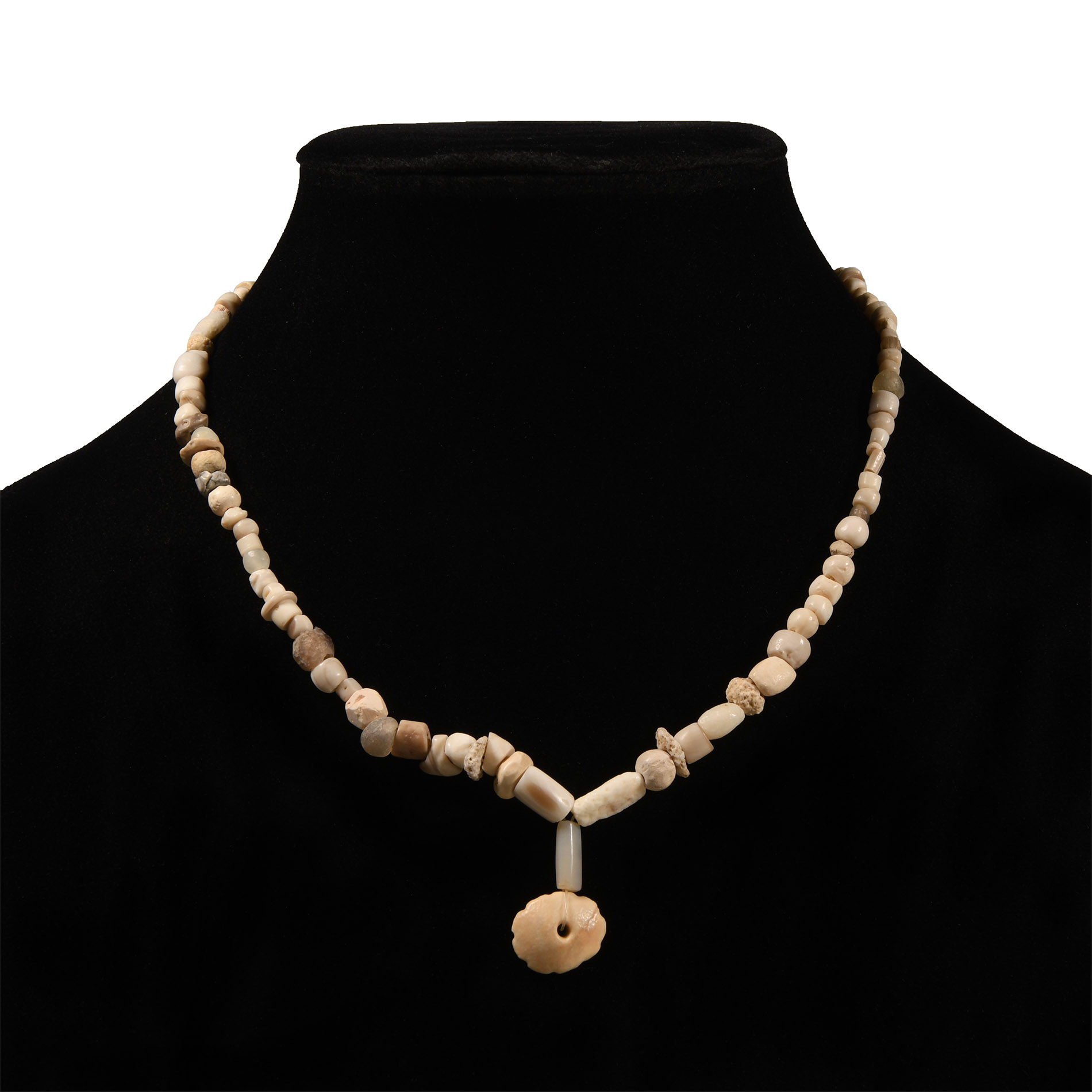 Western Asiatic Stone and Other Bead Necklace String