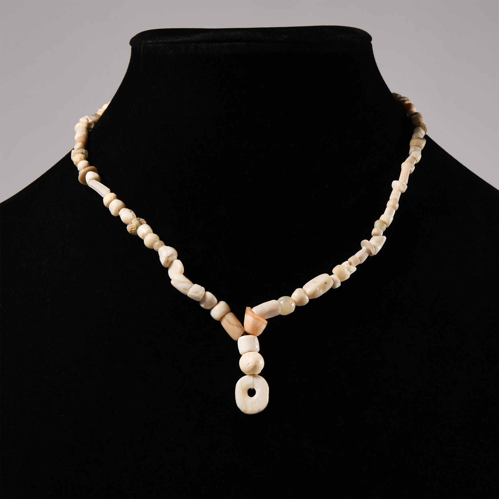 Western Asiatic Stone and Other Bead Necklace String