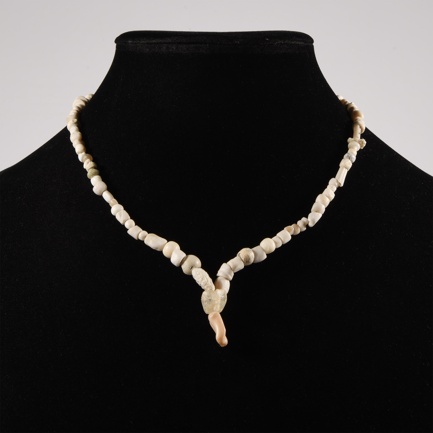 Western Asiatic Stone and Other Bead Necklace String