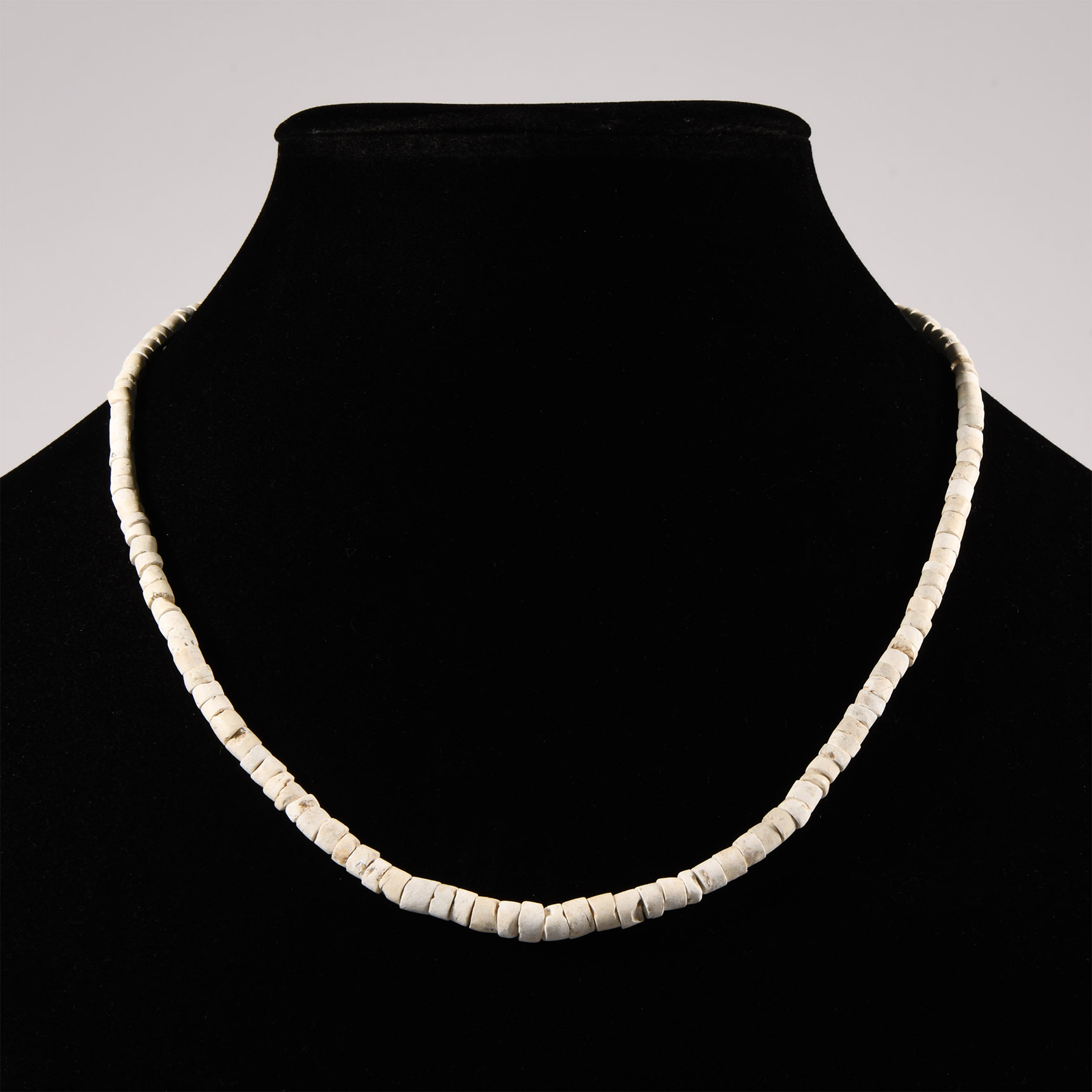 Western Asiatic White Stone Bead Necklace