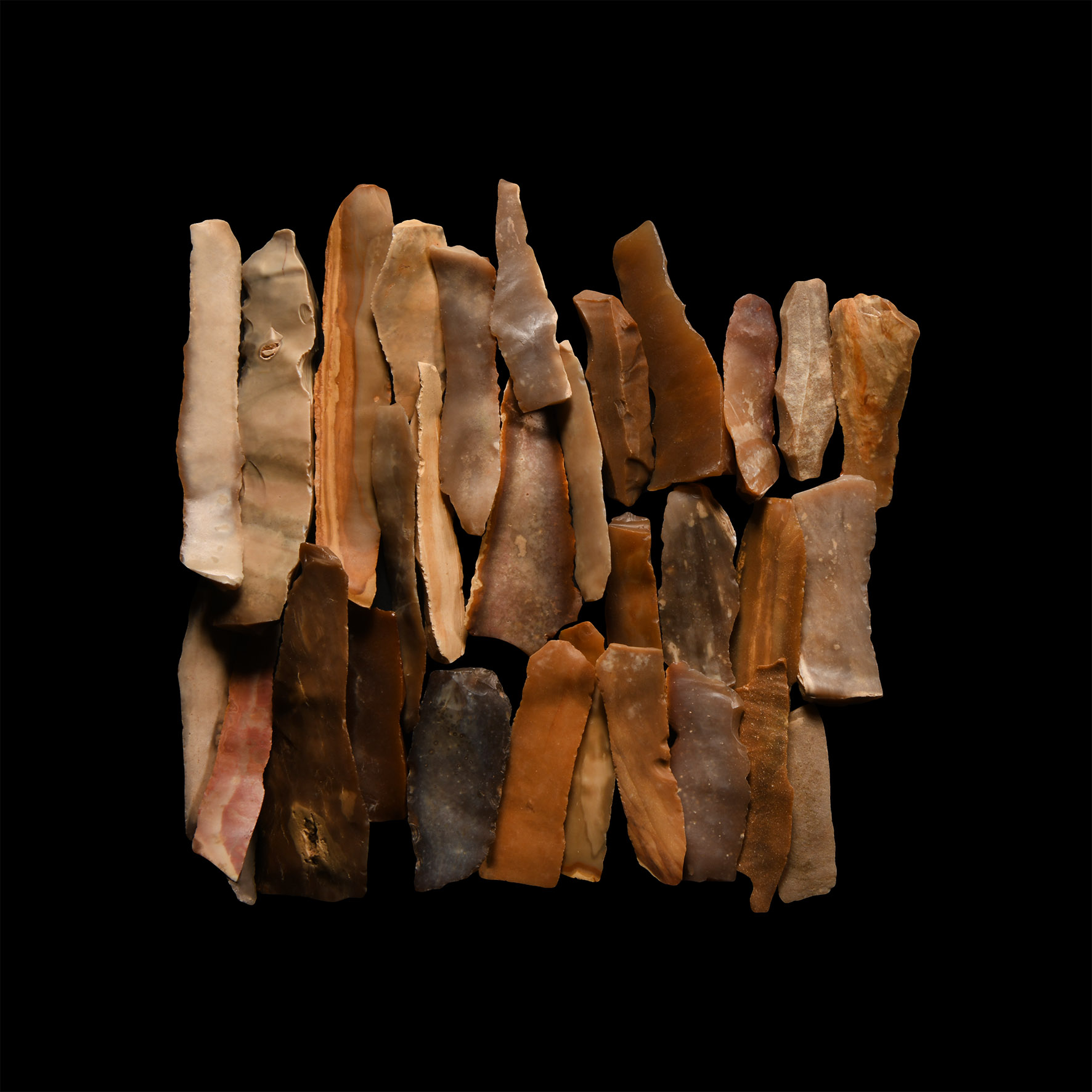 Stone Age Flint Knife Group