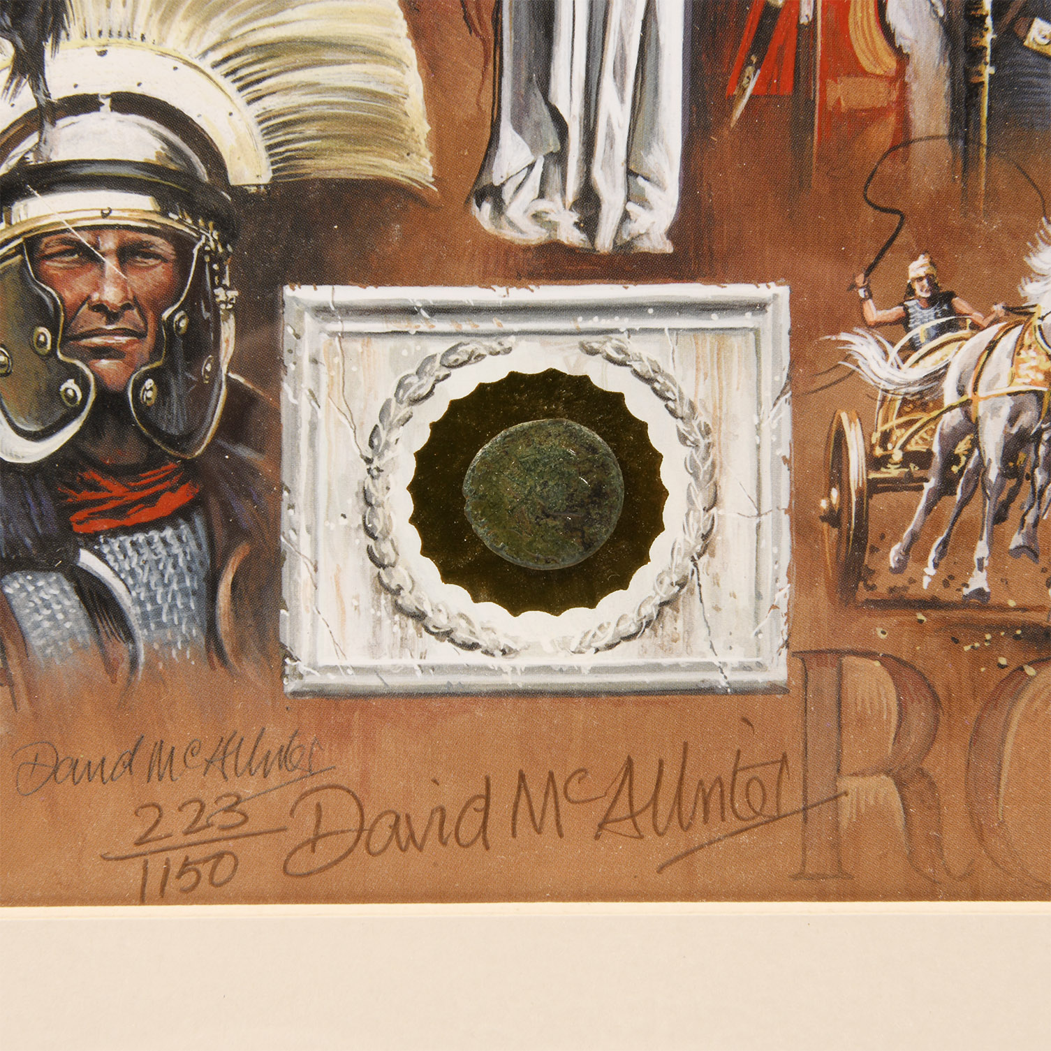 Roman Coin and Limited Edition Framed Print