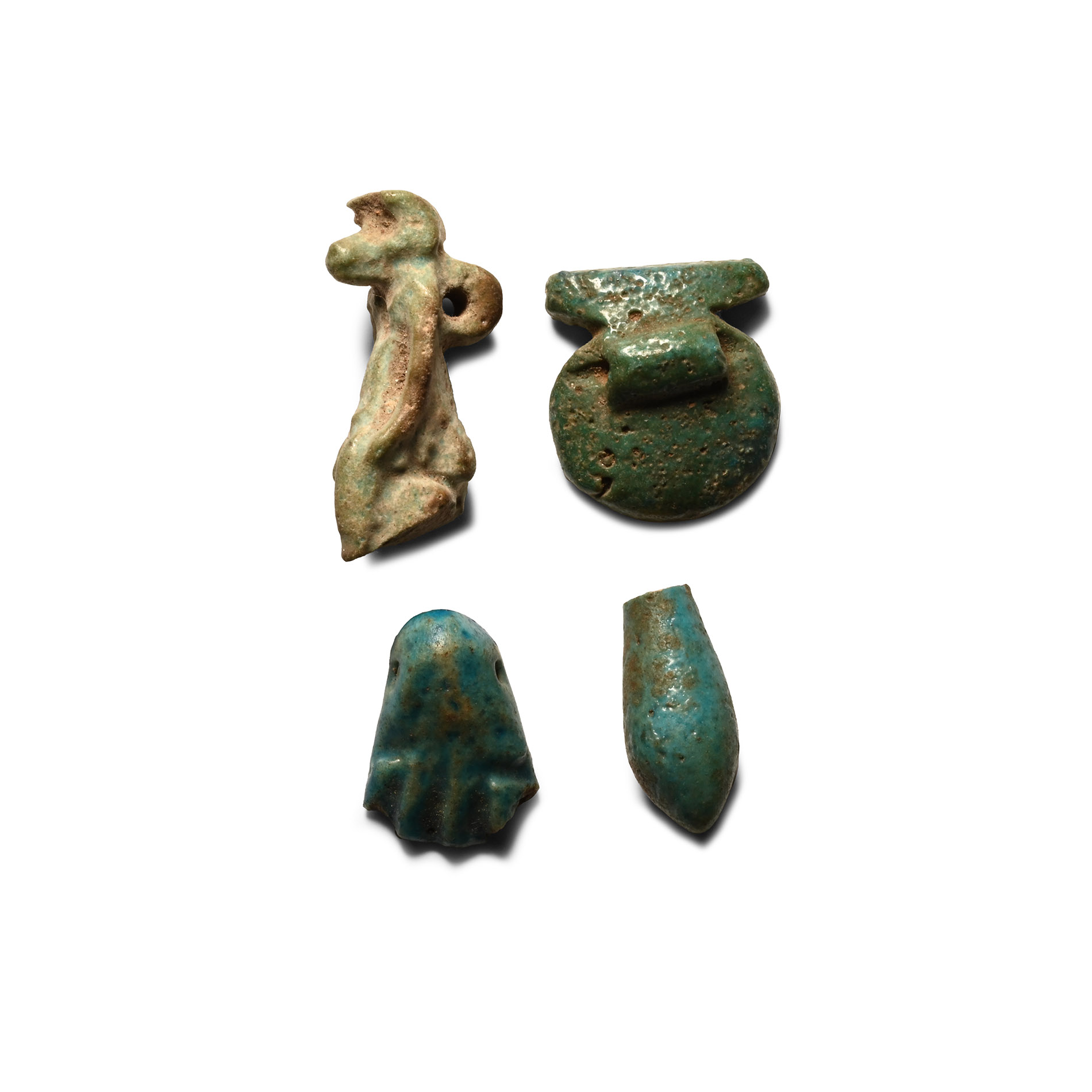 Egyptian Blue Faience Amulet Collection