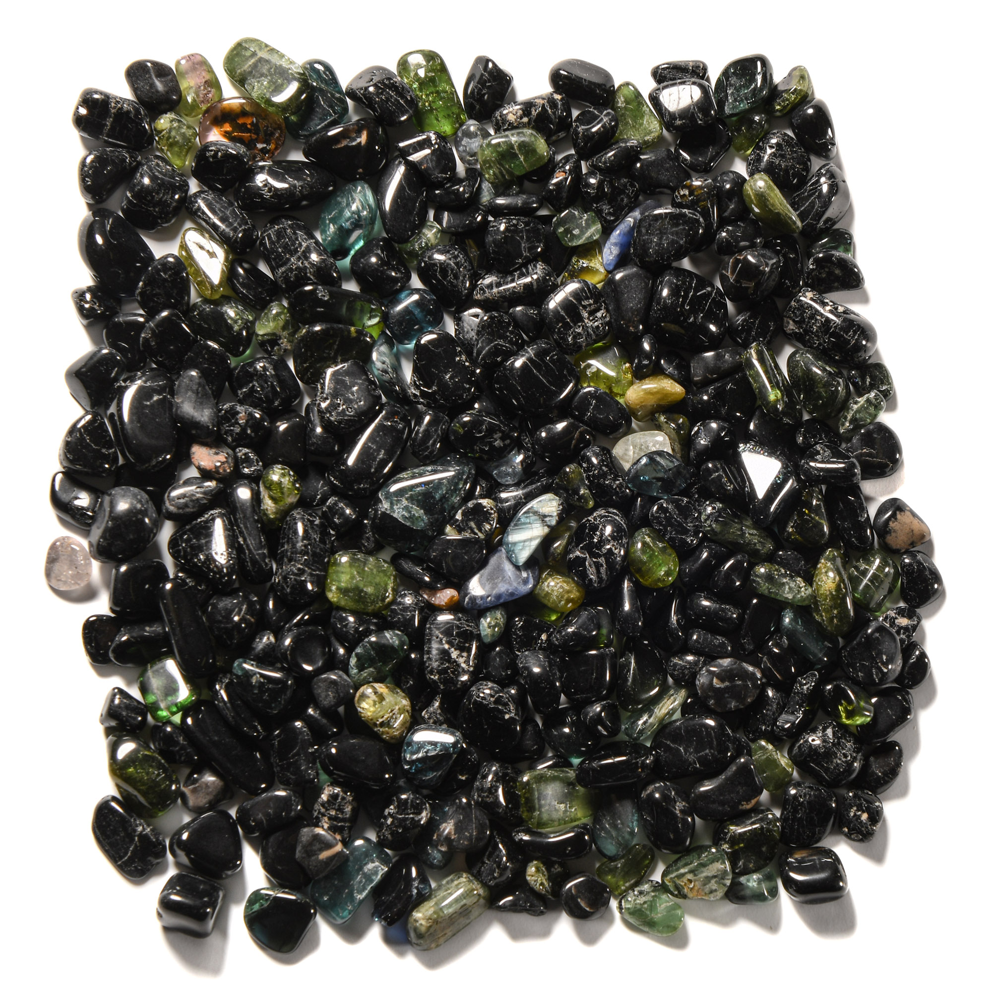 Natural History - Polished Green Tourmaline Group