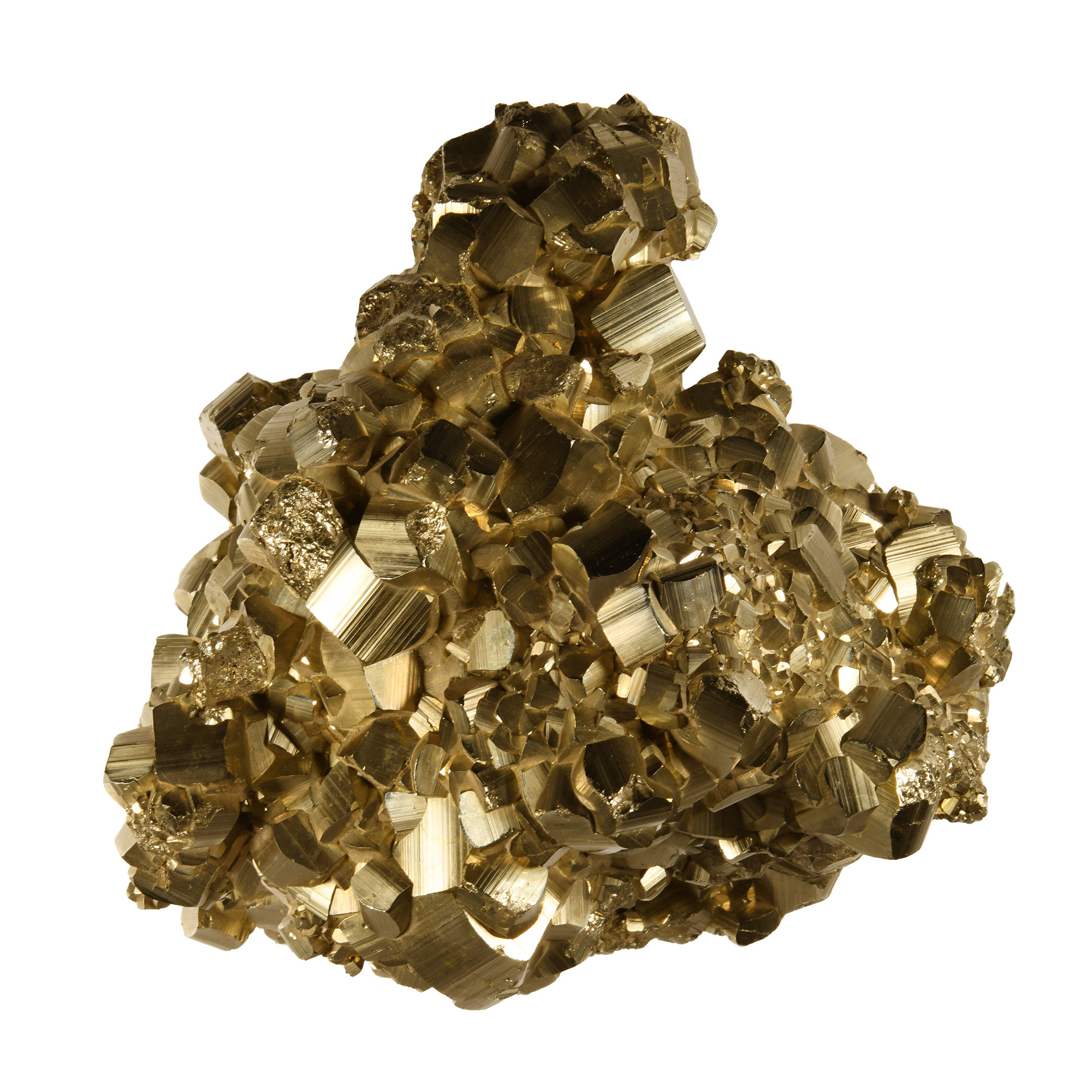 Natural History - Massive Pyrites Crystal Mineral Display