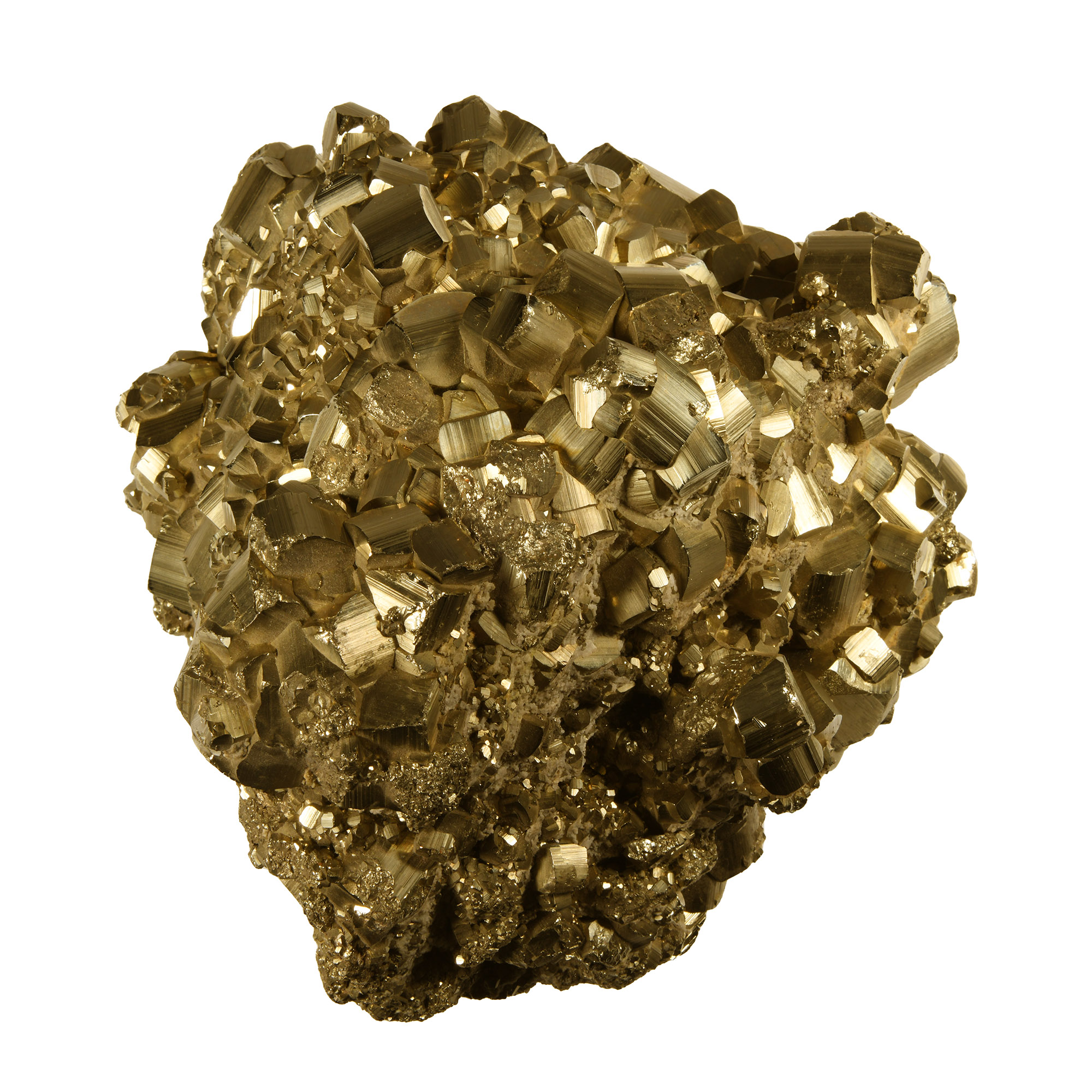 Natural History - Massive Pyrites Crystal Mineral Display
