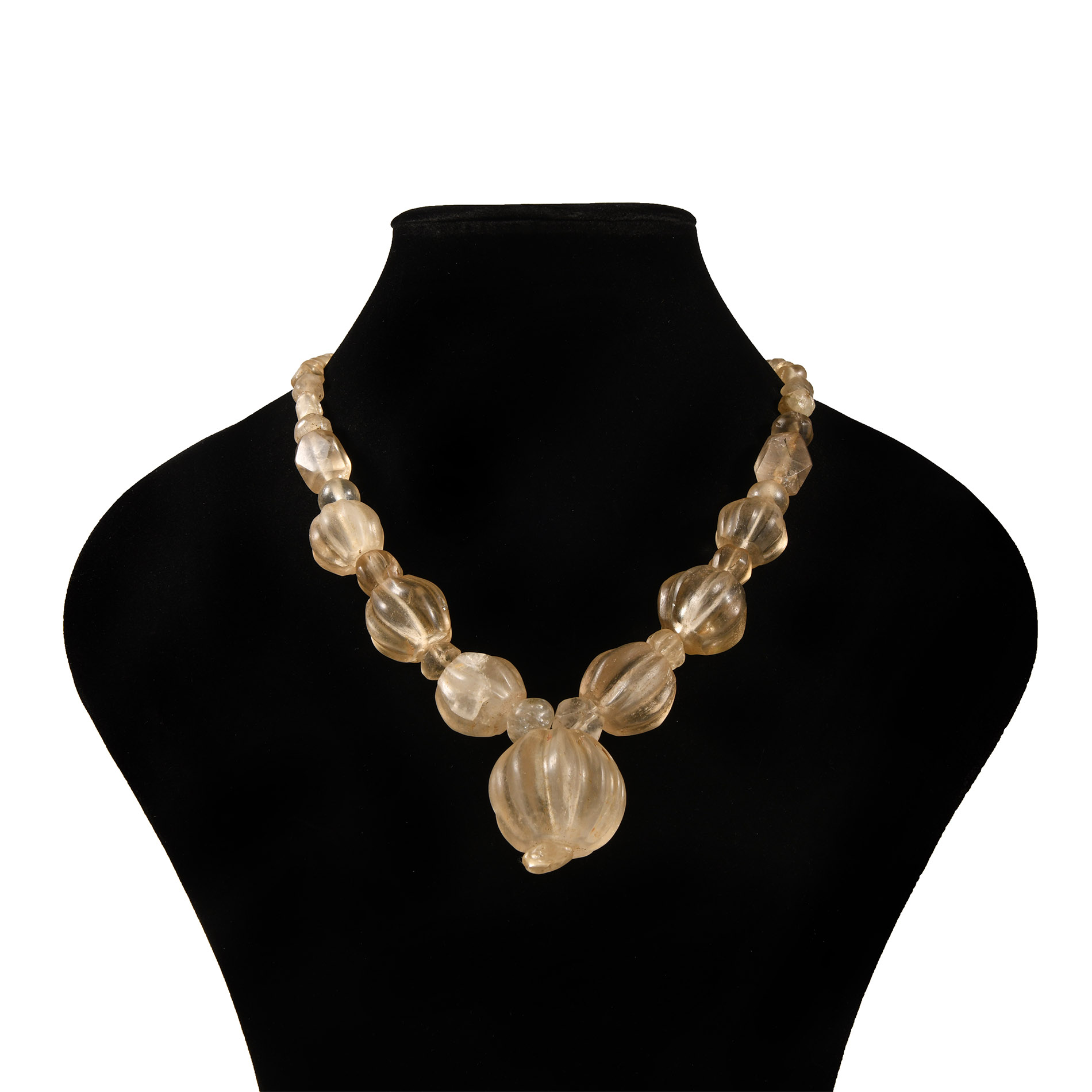 Western Asiatic Rock Crystal Bead Necklace