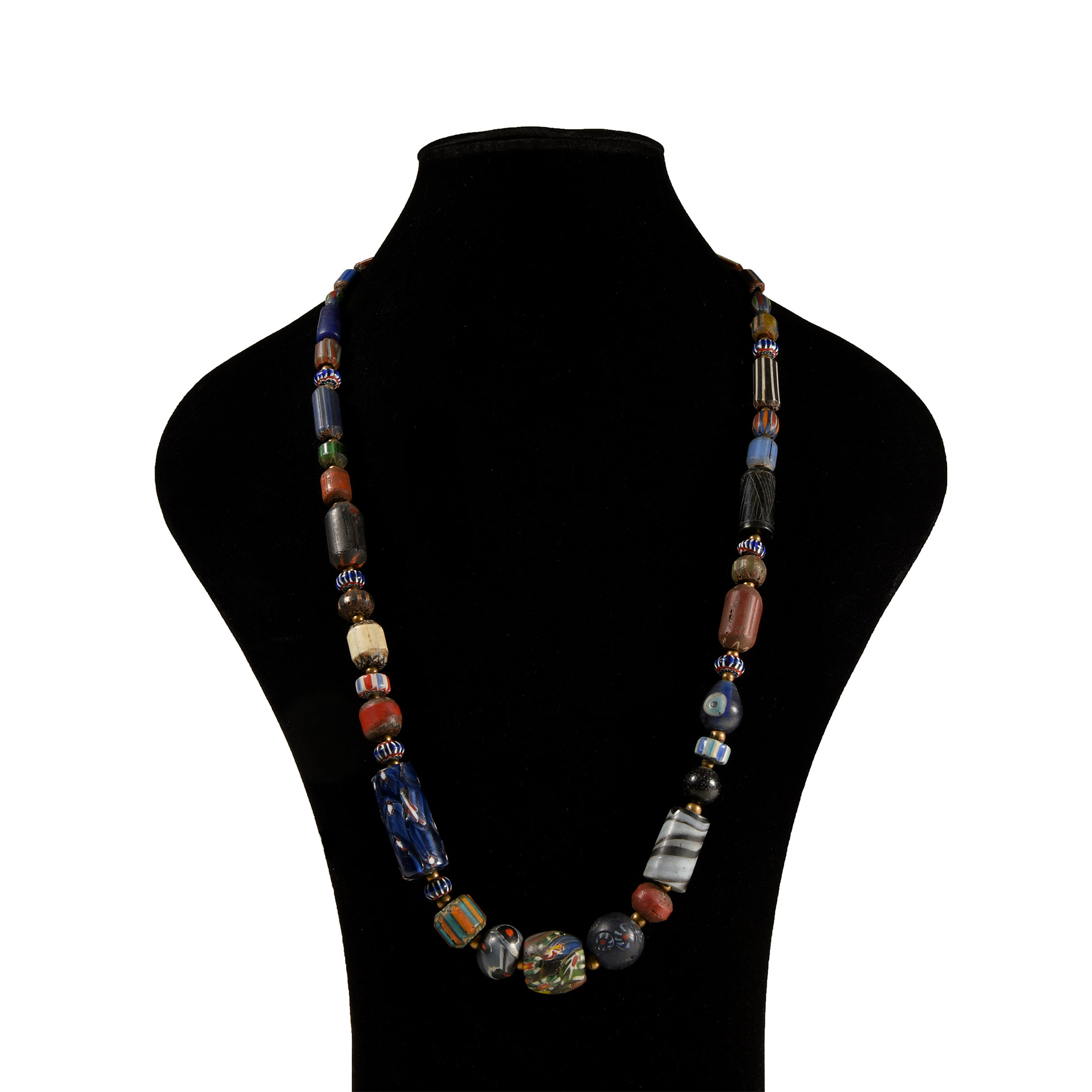 Indian Glass Trade Bead Necklace
