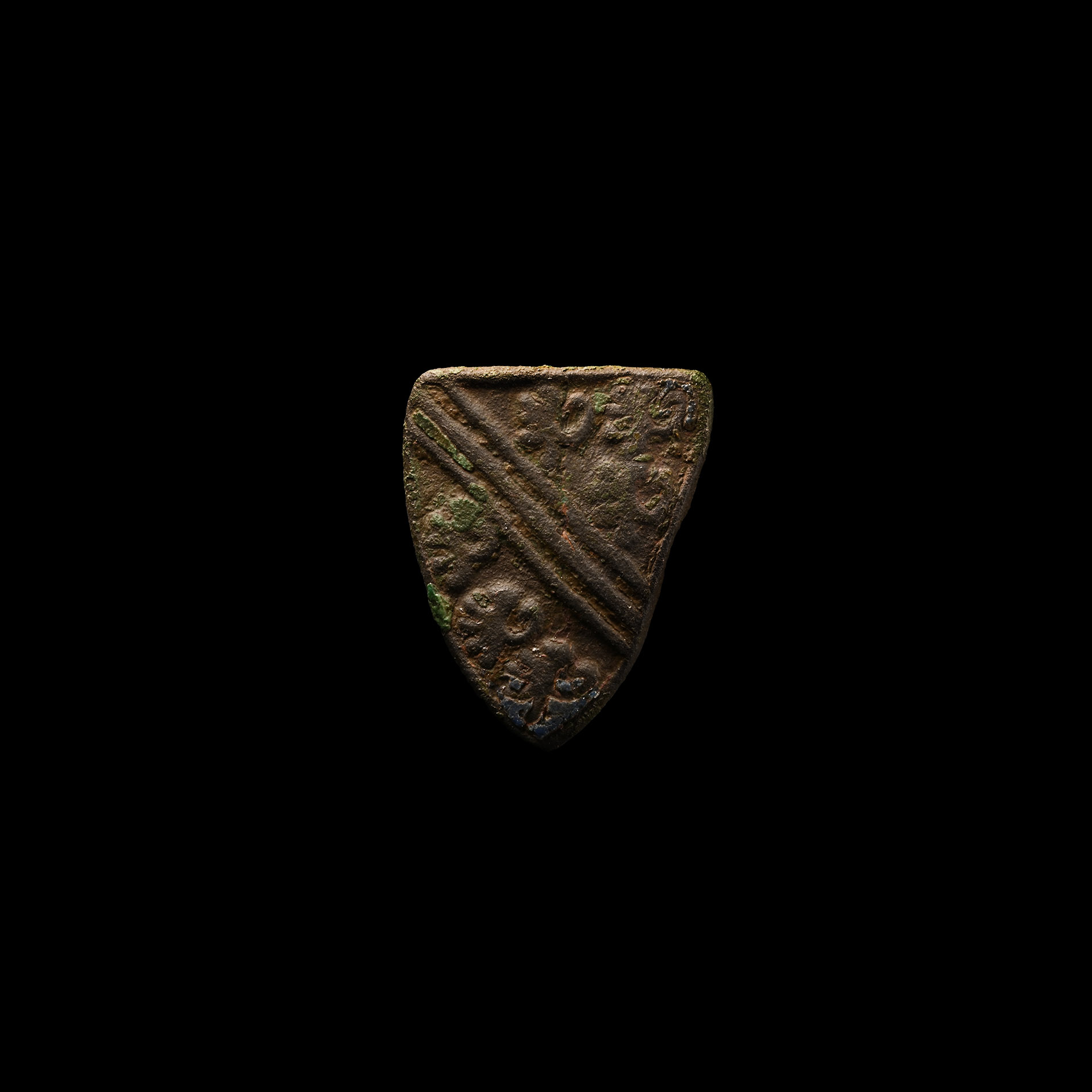 Medieval Knight's Bronze 'De Bohun Family' Heraldic Horse Harness Mount