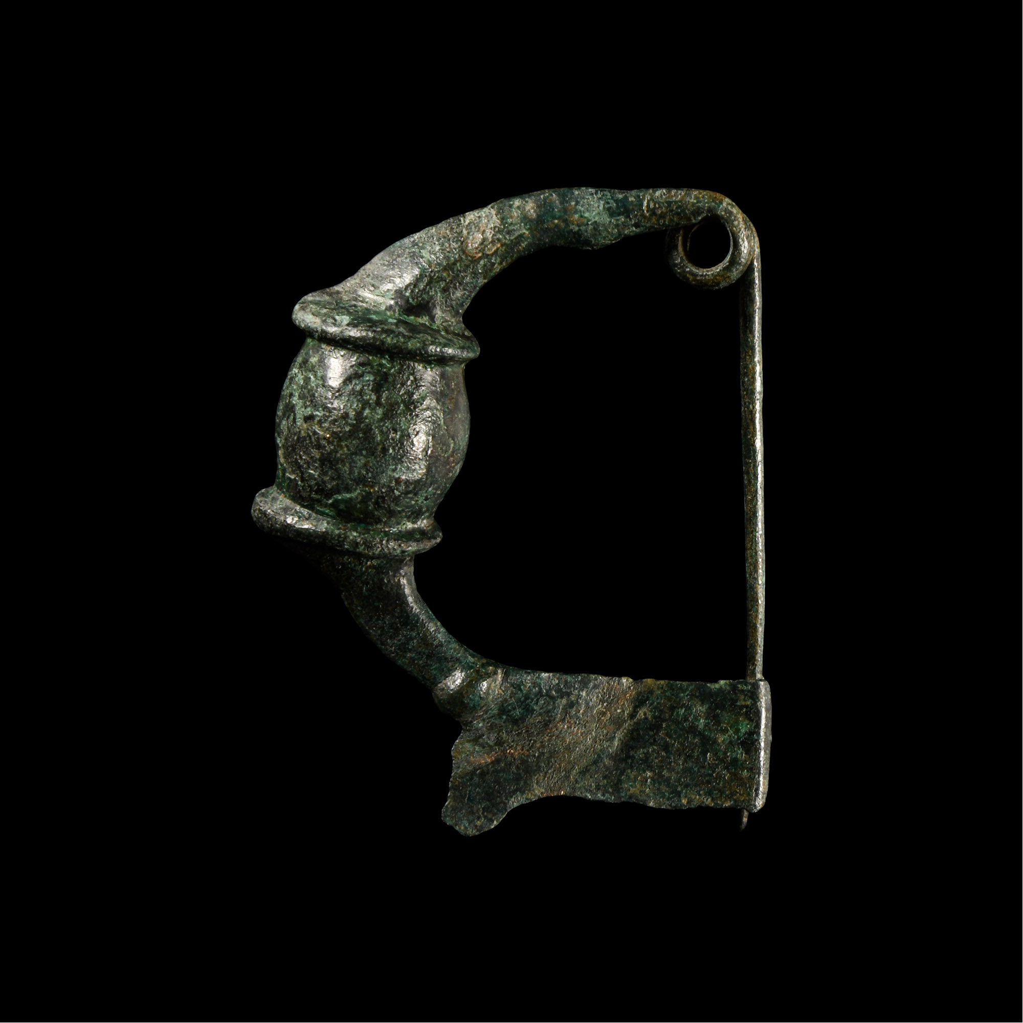 Greek Bronze Bow Brooch