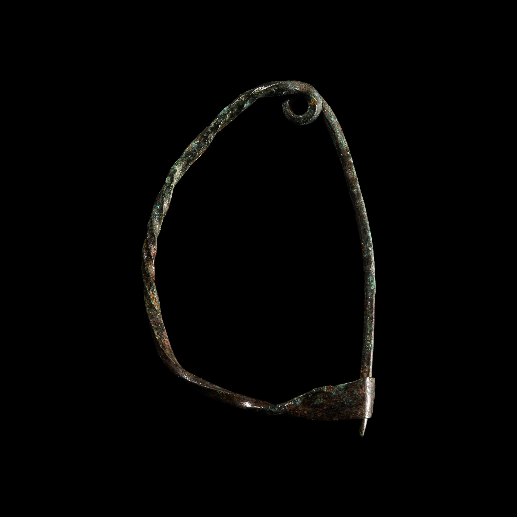 Etruscan Bronze Bow Brooch
