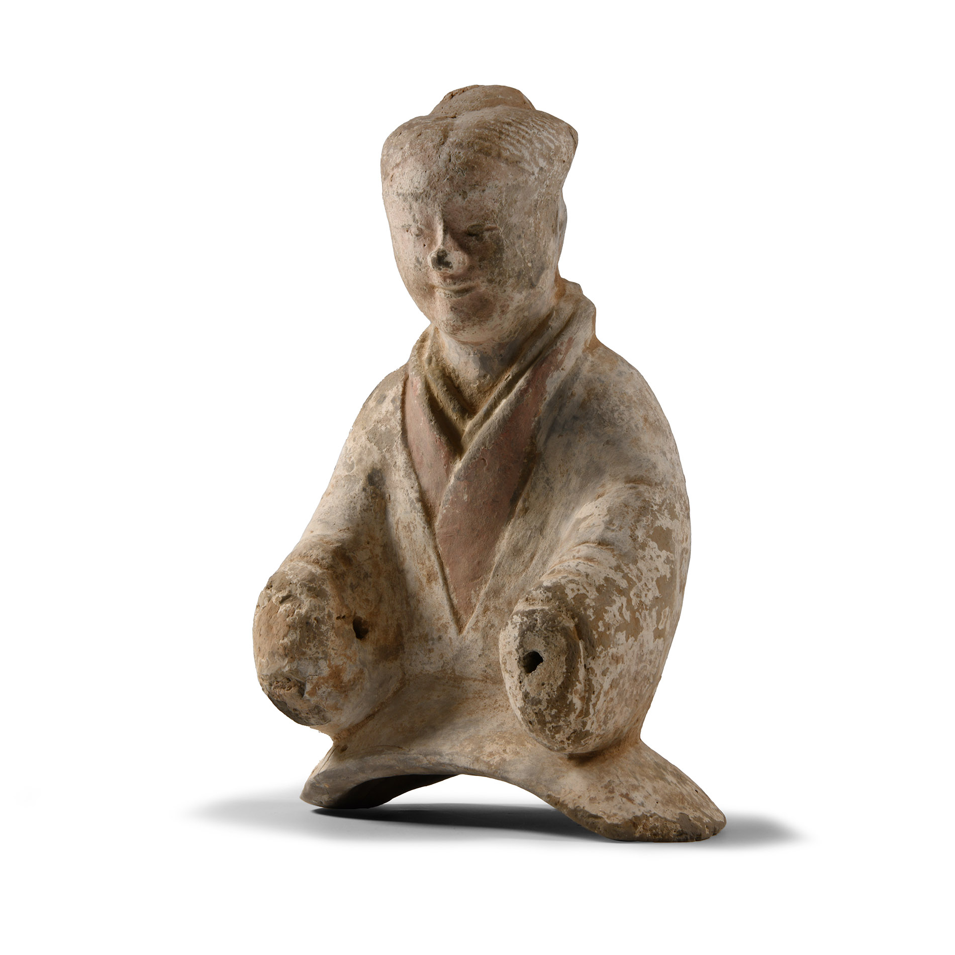 Chinese Han Terracotta Seated Lady