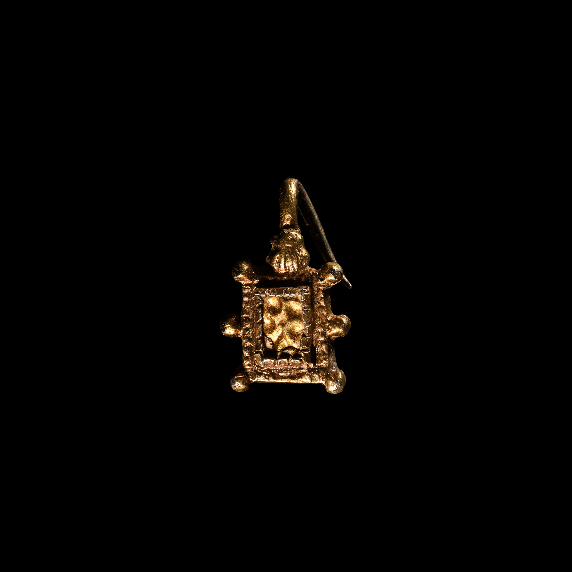 Medieval Silver-Gilt Dress Hook Fastener