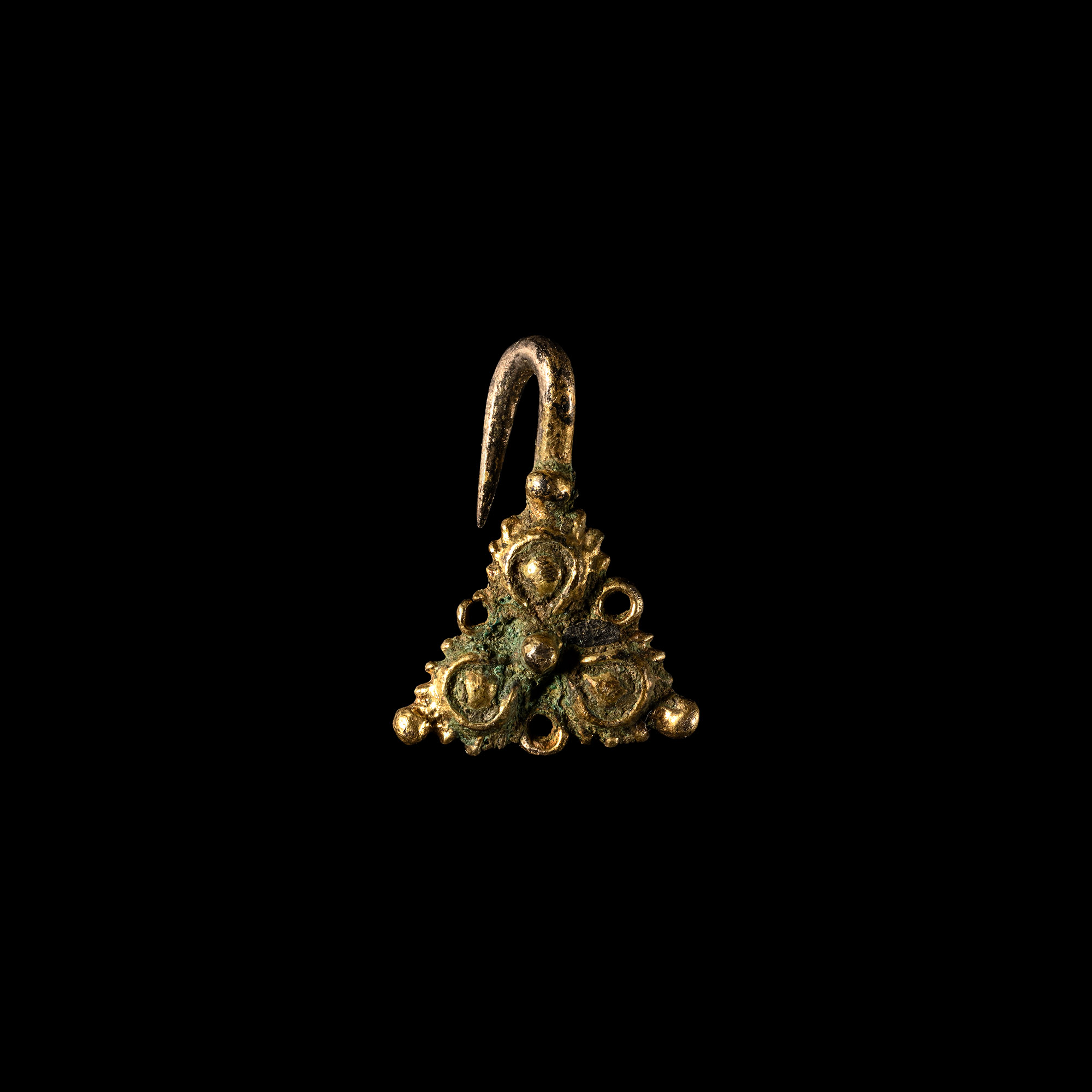 Medieval Silver-Gilt Dress Hook