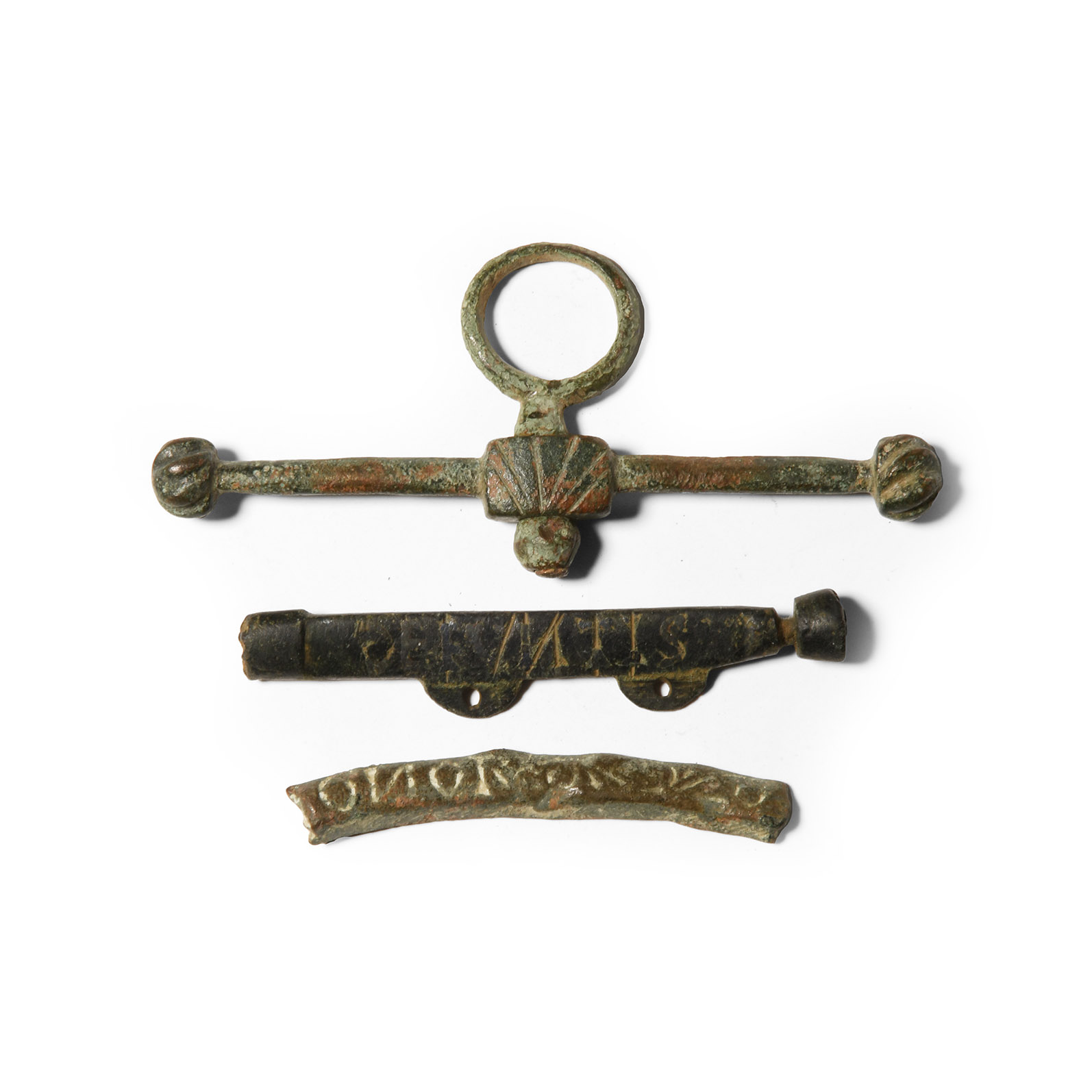 Medieval Purse Bar with 'Praise be to God, peace to the living and rest to the dead' and Fragment Group