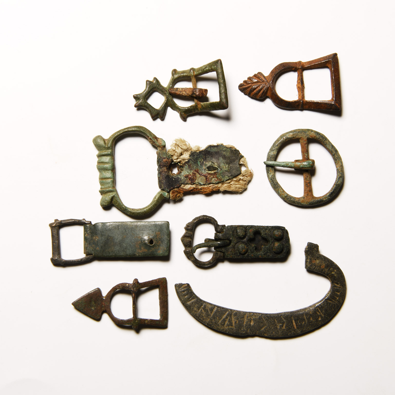Medieval Bronze Buckle Group