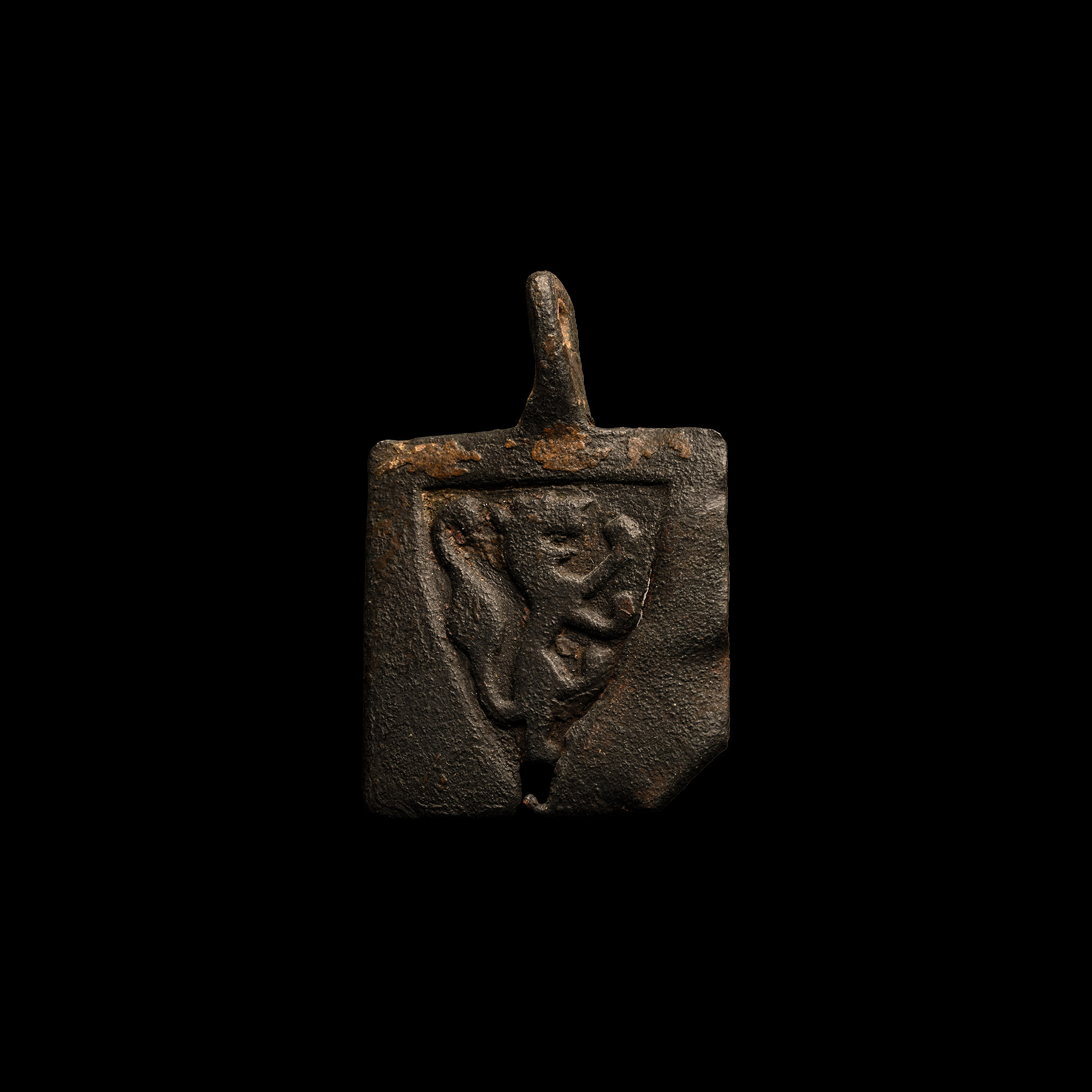 Medieval Knight's Bronze Heraldic Horse Harness Pendant