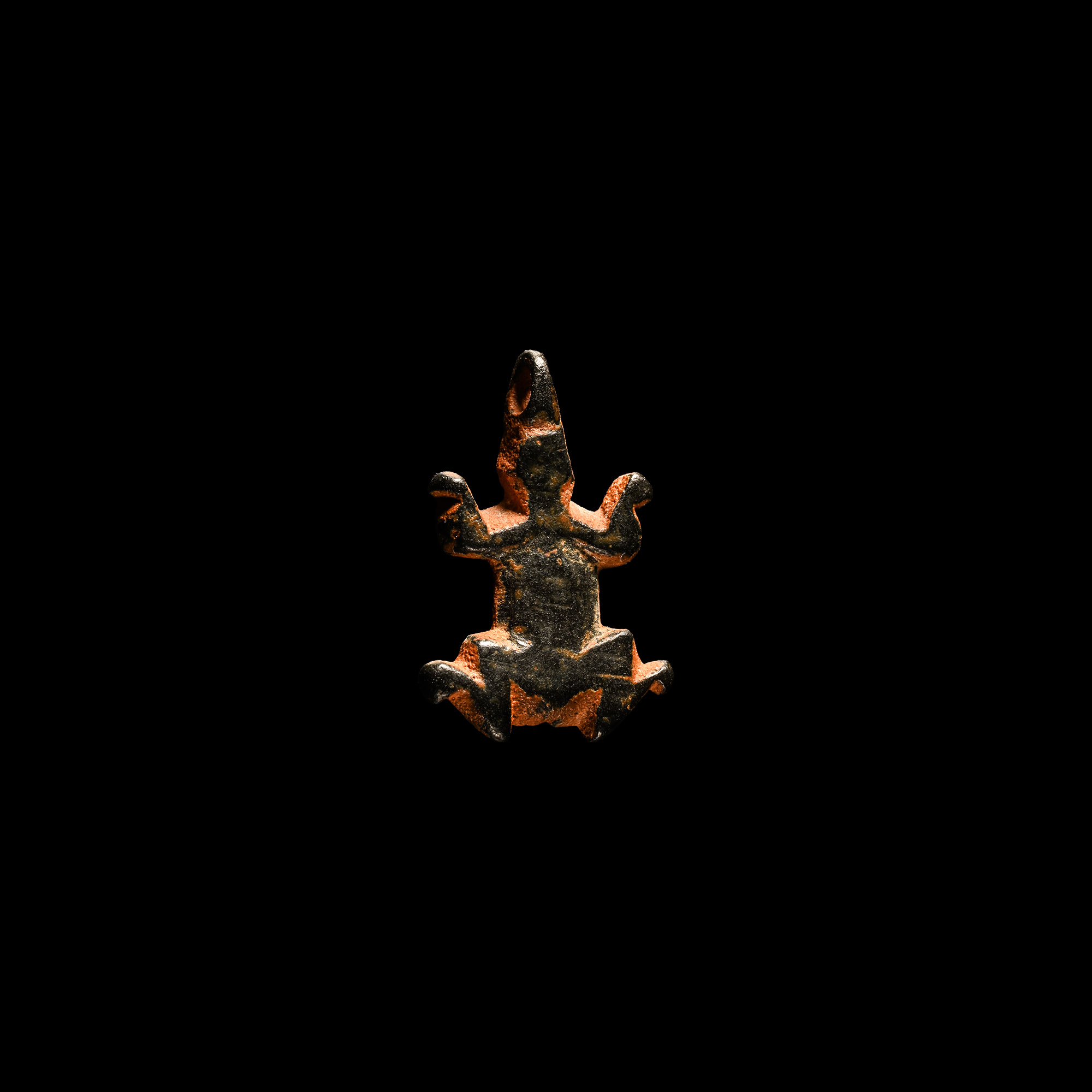 Western Asiatic Lapis Lazuli Frog Amulet
