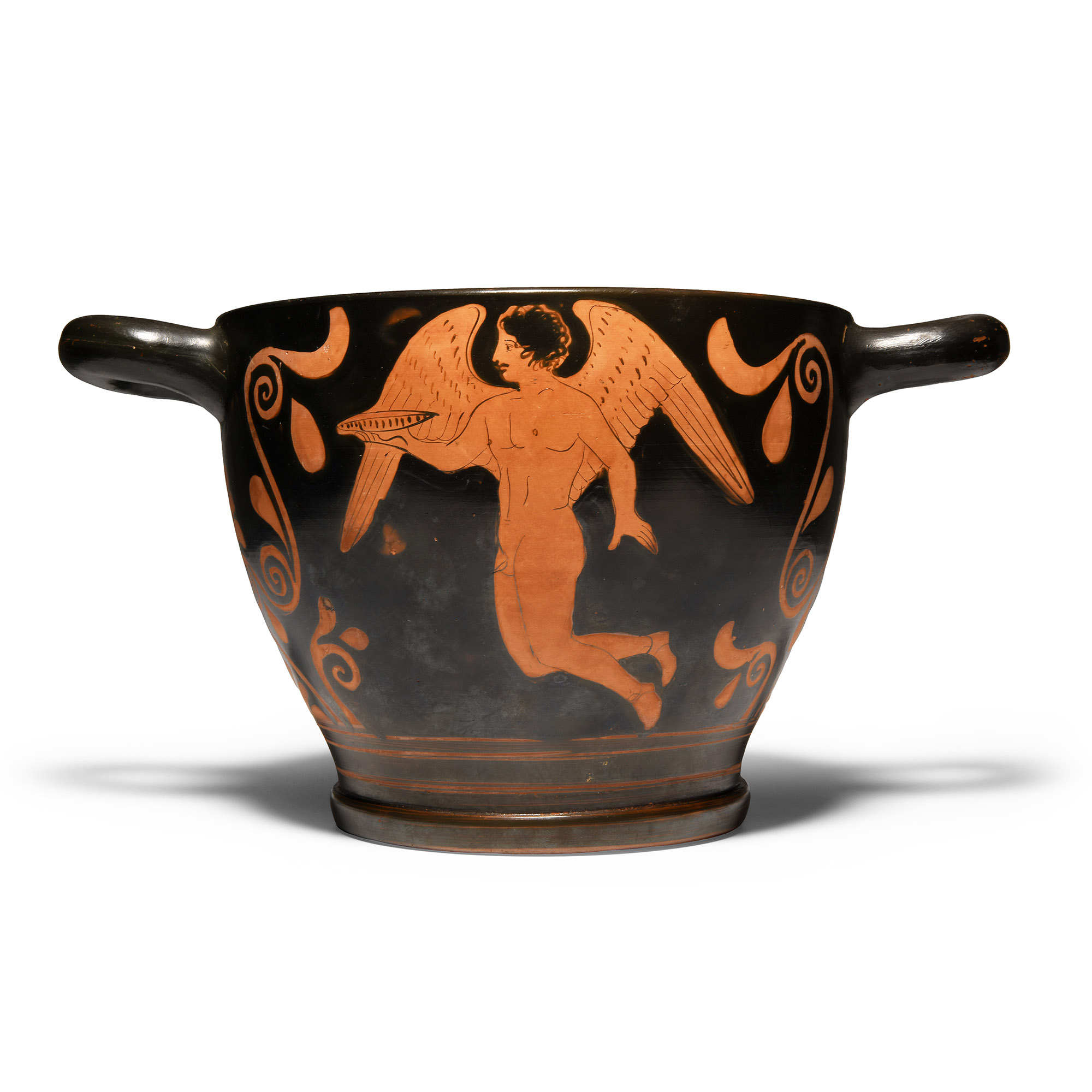 Greek Blackware Skyphos from the Choes Group Workshop of The Iliupersis Painter