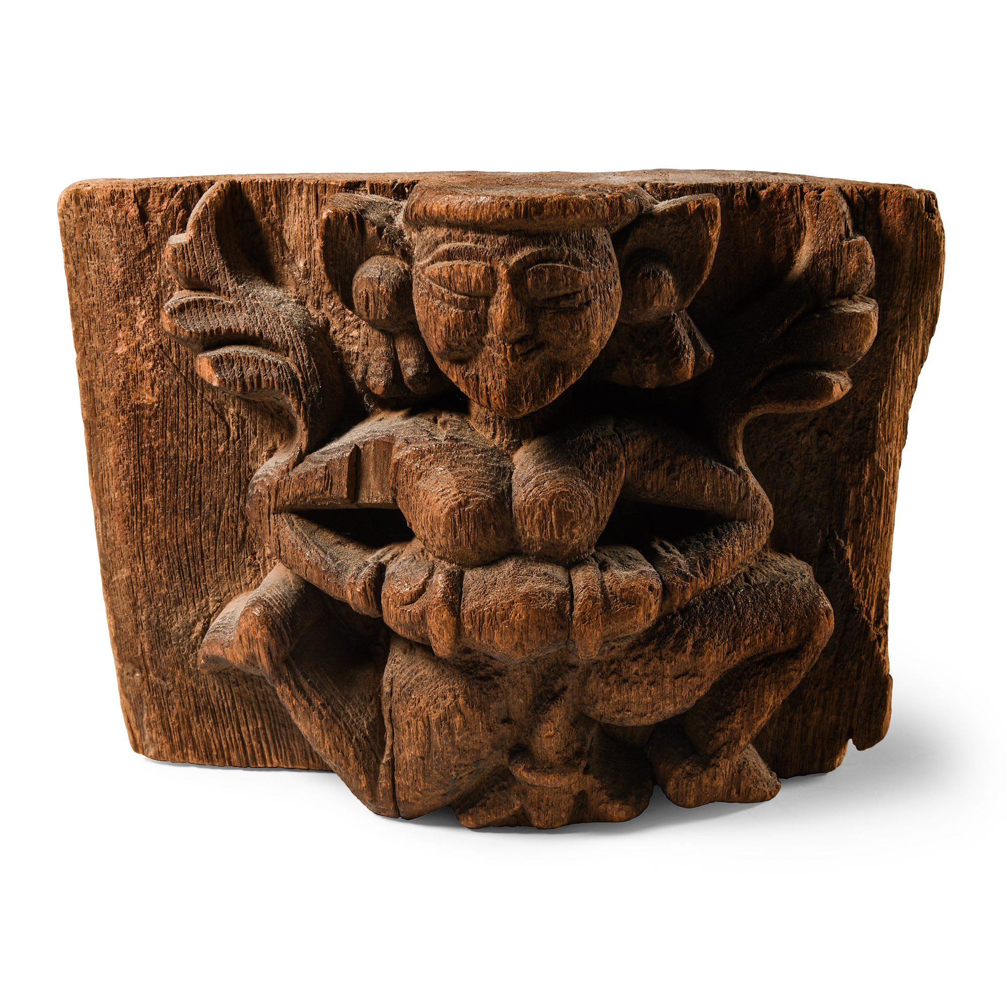 Gujarat Winged Female Wood Carving