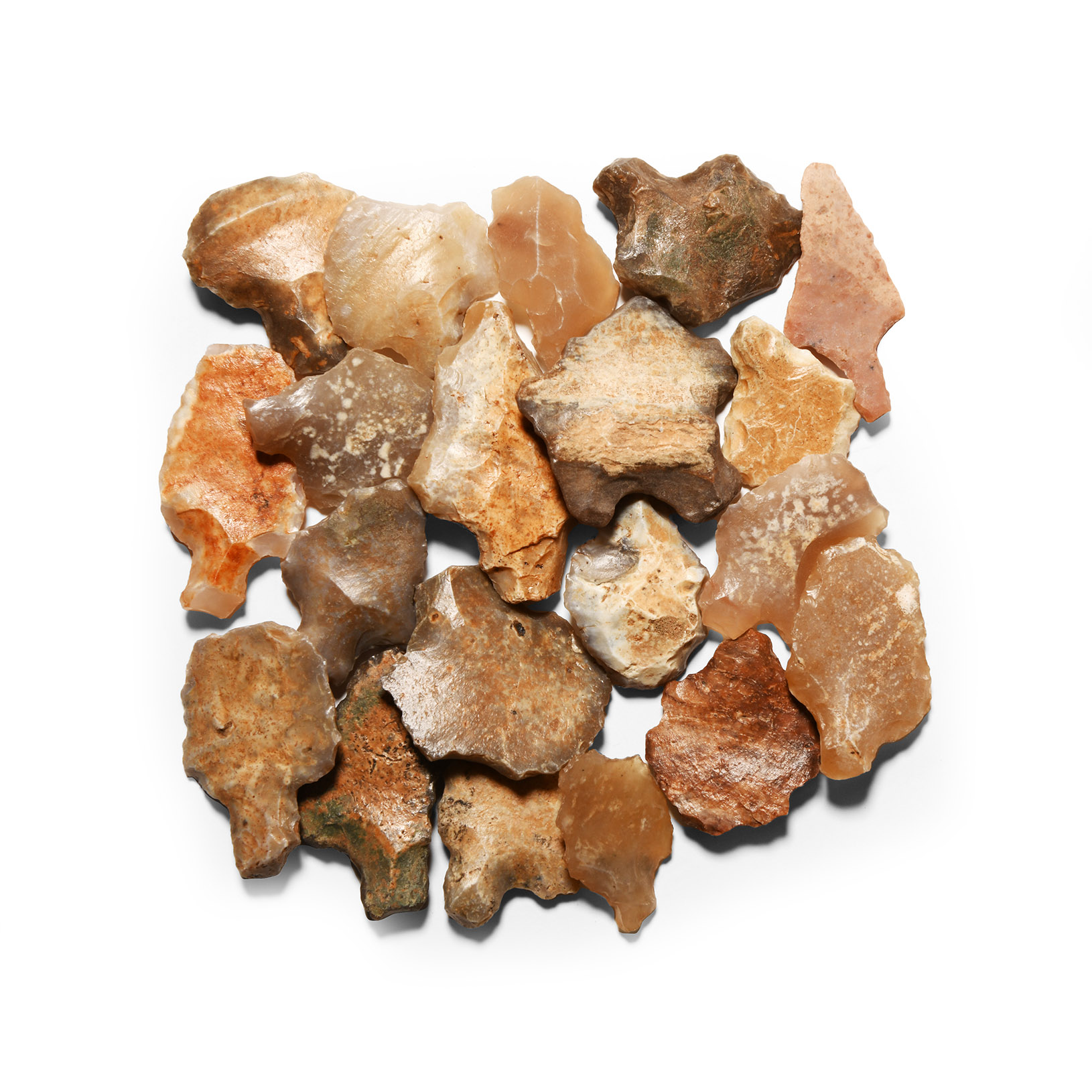 Stone Age Aterian Tanged Arrowhead Group