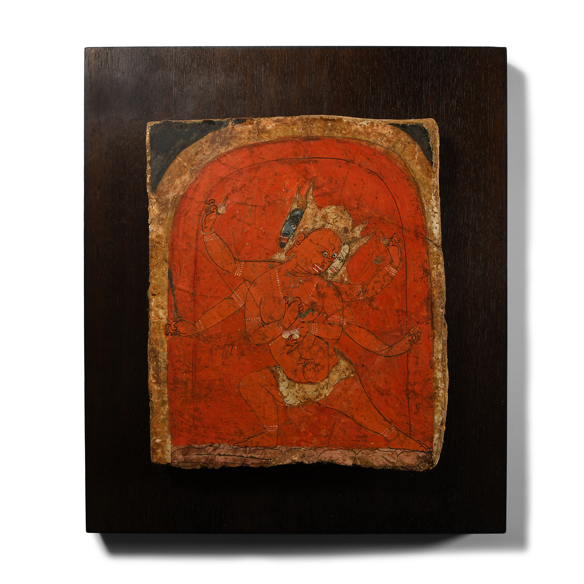 Western Tibetan Fresco of Hayagriva