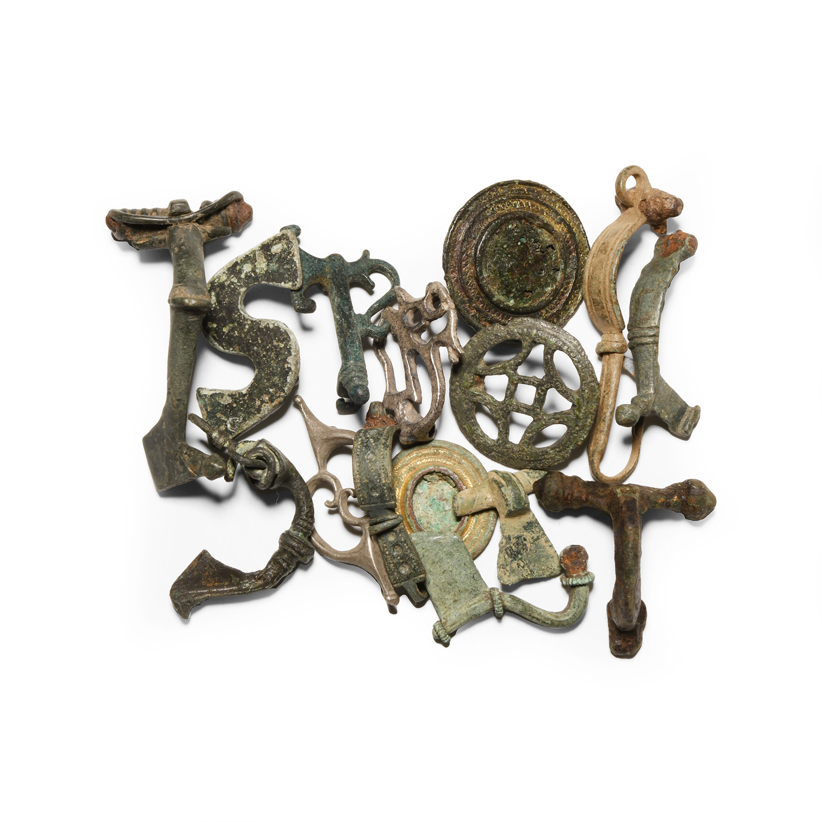Roman Bronze and Silver Brooch Collection