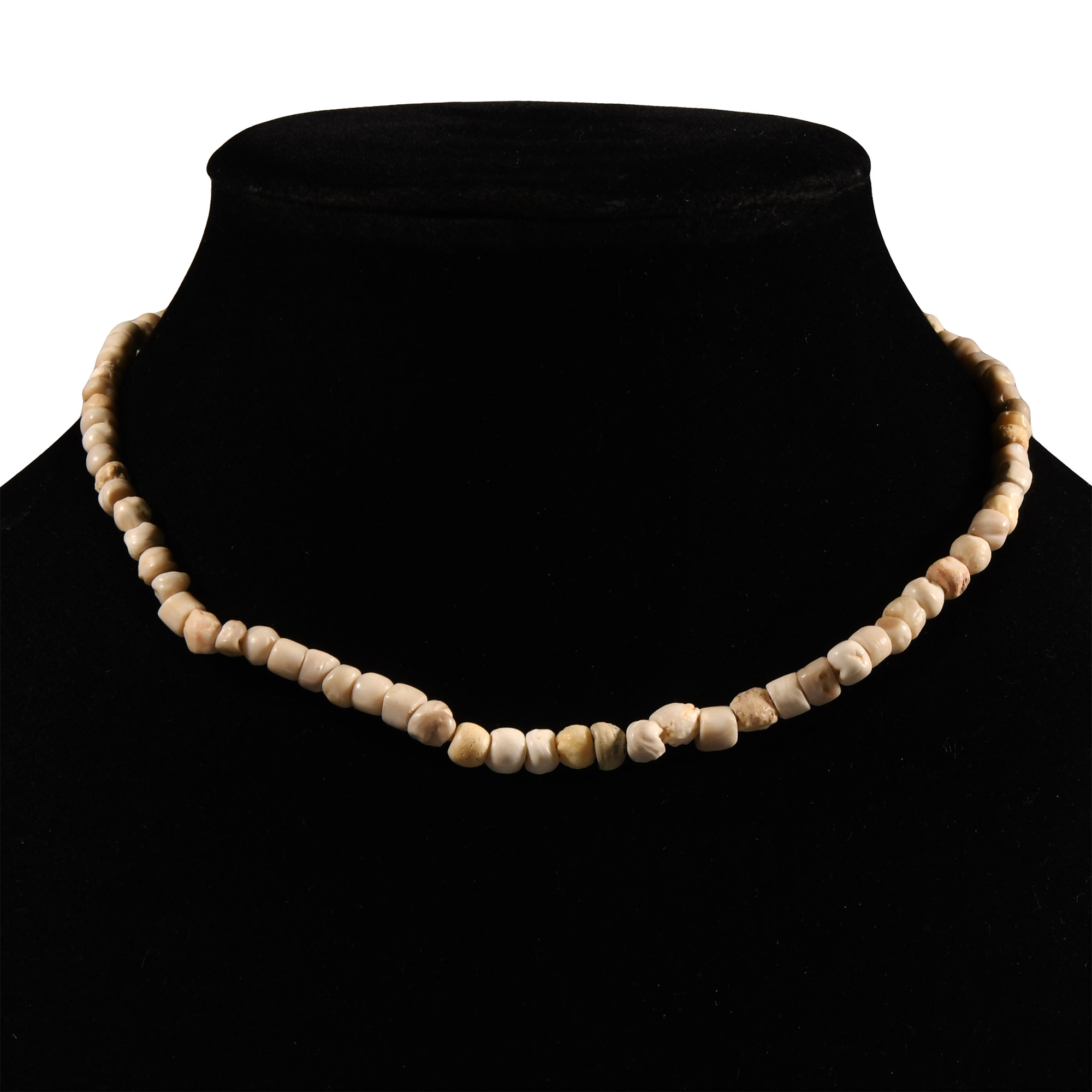 Western Asiatic Stone  and Shell Bead Necklace String