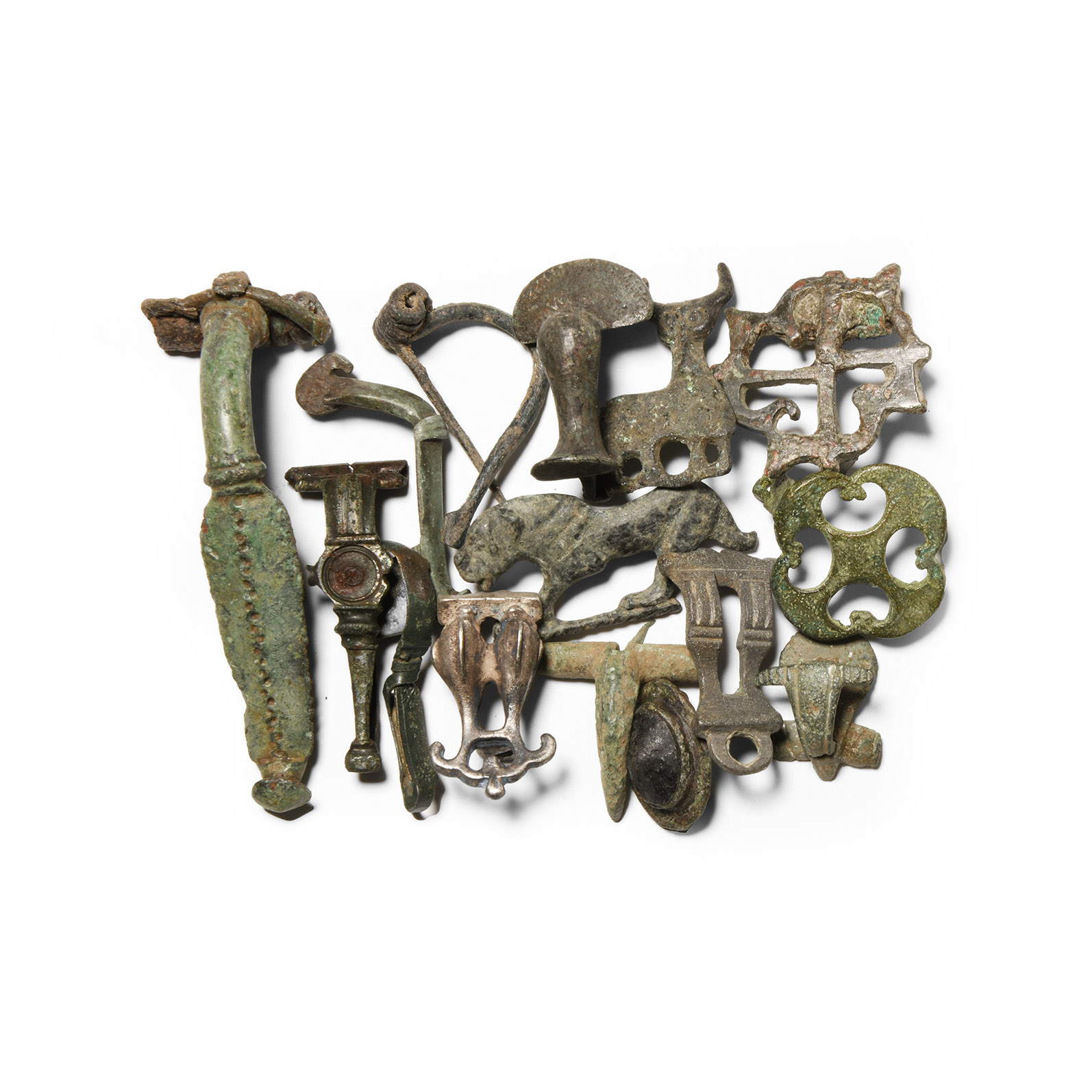 Roman Bronze and Silver Brooch Collection