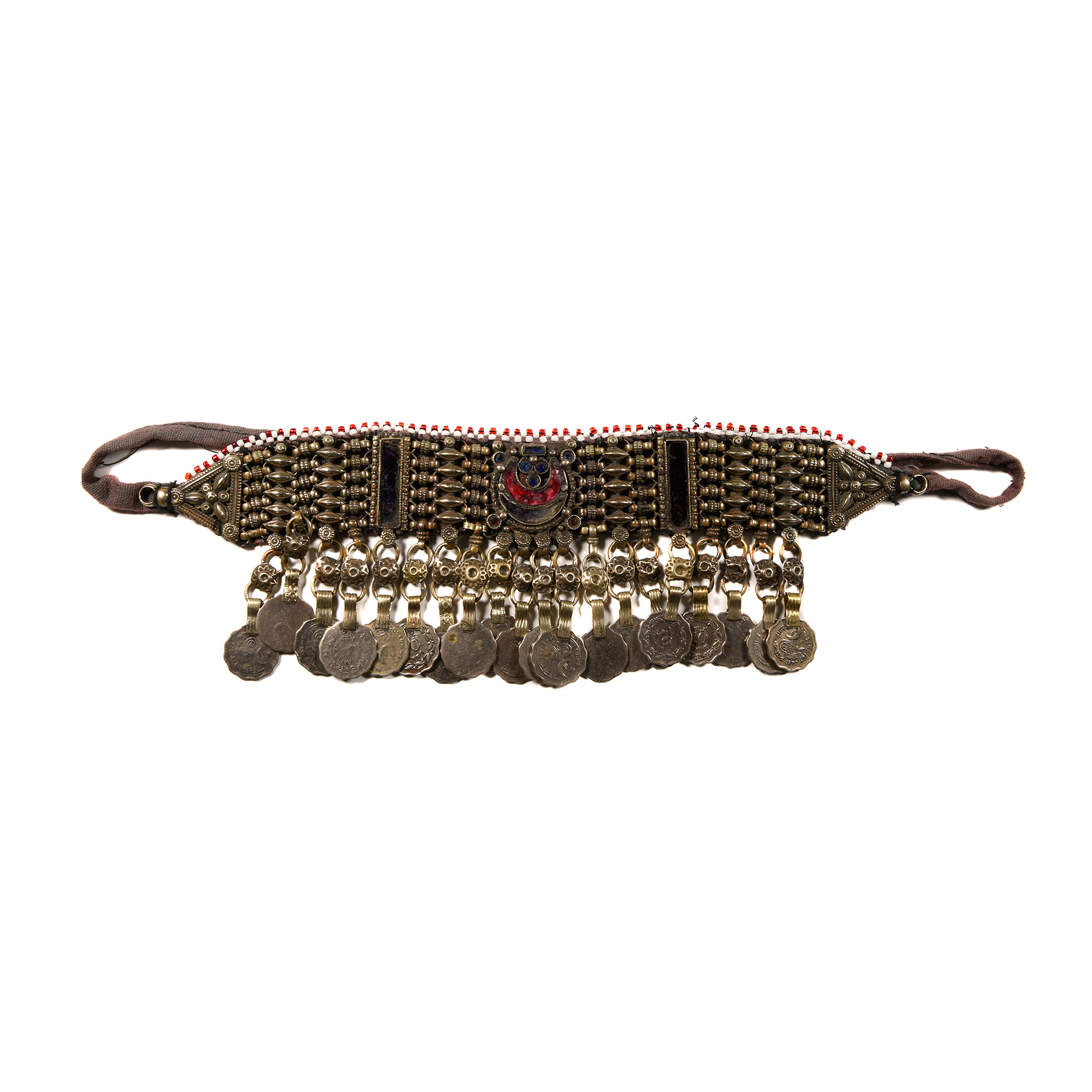 Bedouin Silver-Coloured Metal Coin Necklace