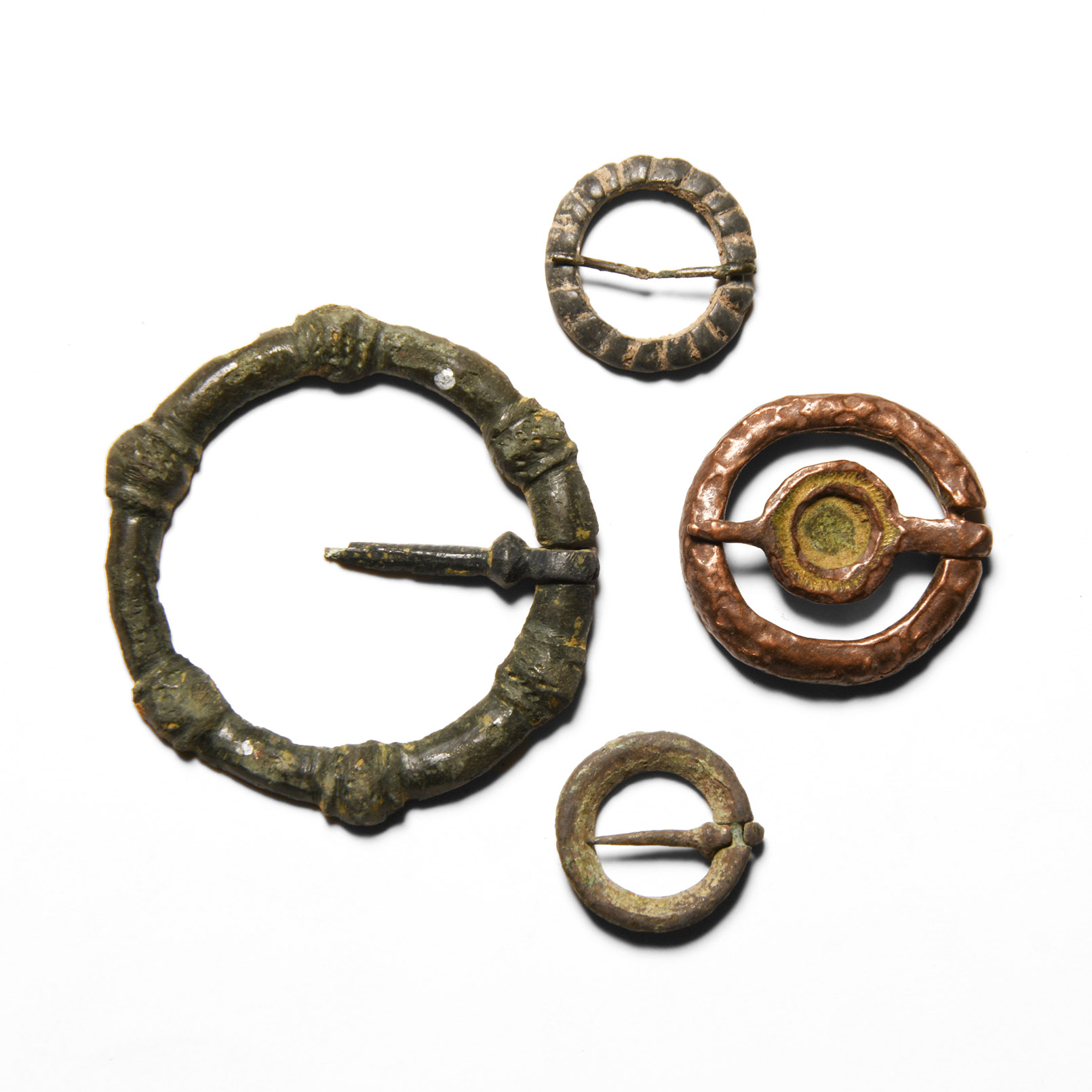 Medieval Bronze Ring Brooch Collection