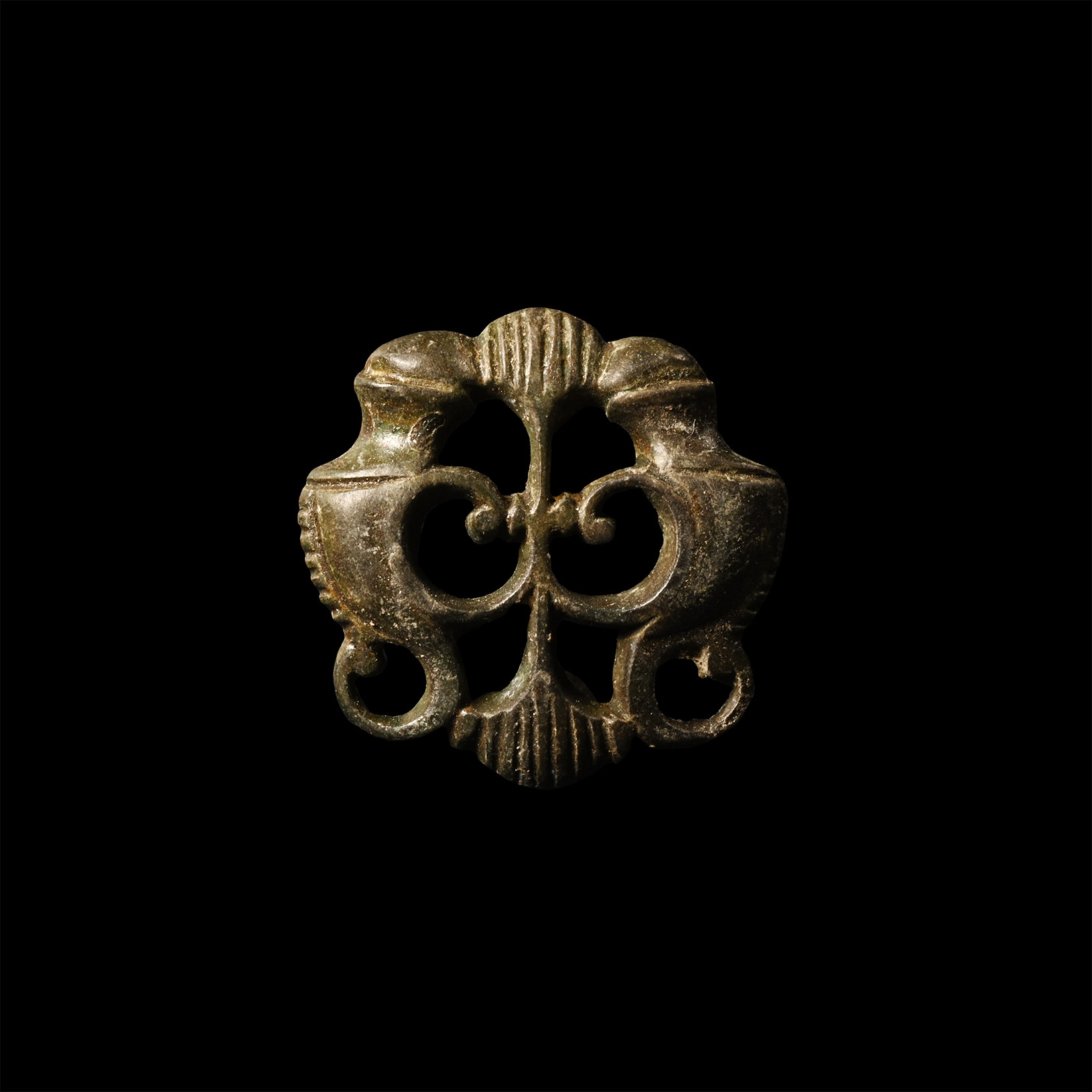 Roman Bronze Military Belt Mount