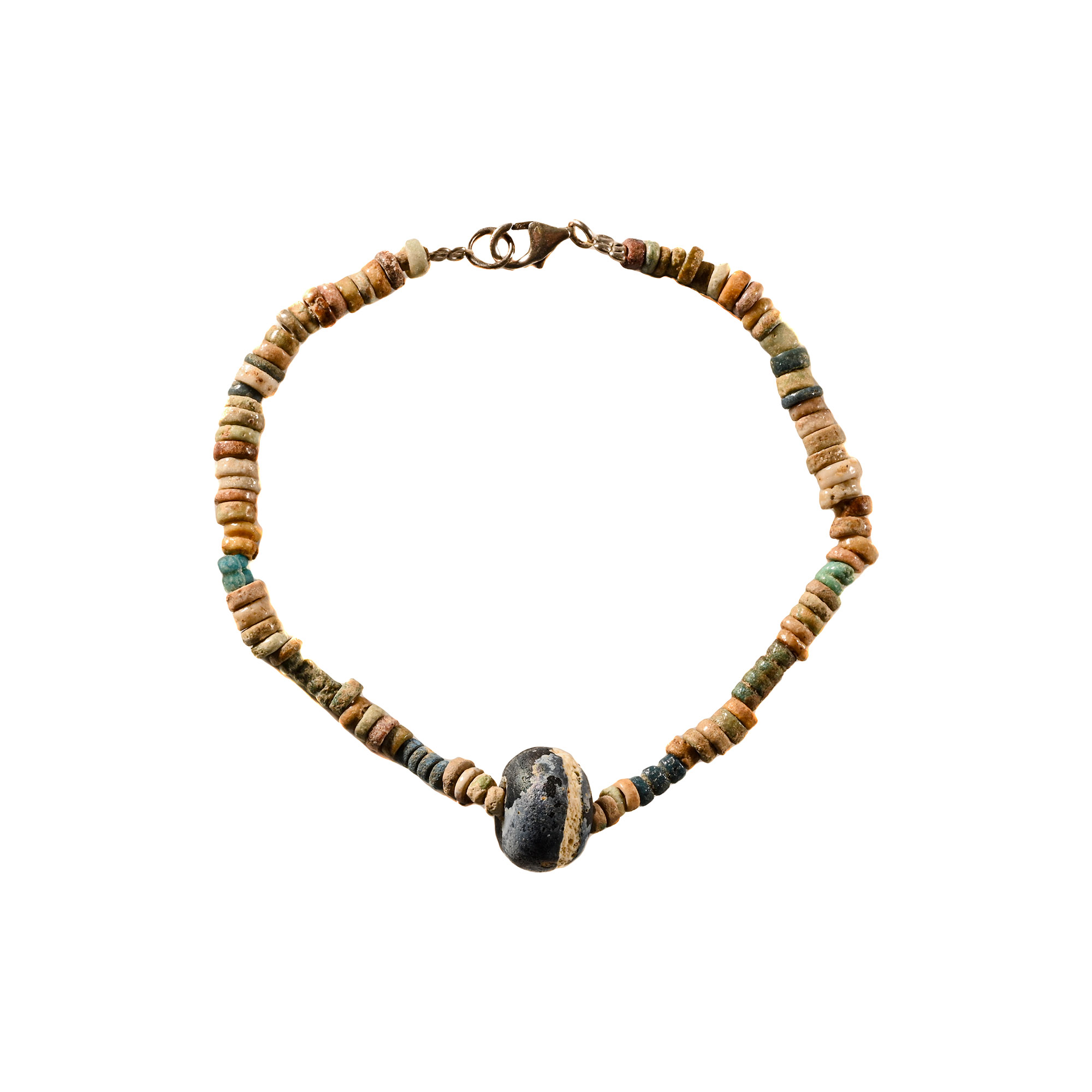 Egyptian Faience Mummy Bead Bracelet
