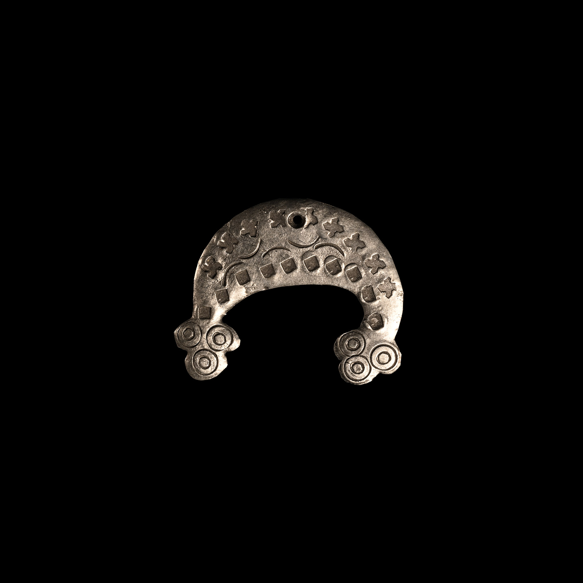 Migration Period Style Silver Pendant